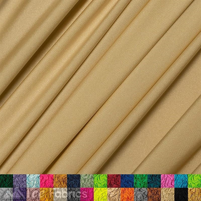 4 Way Stretch Nylon Spandex Fabric By The Roll (20 Yards ) ICE FABRICS |Champagne