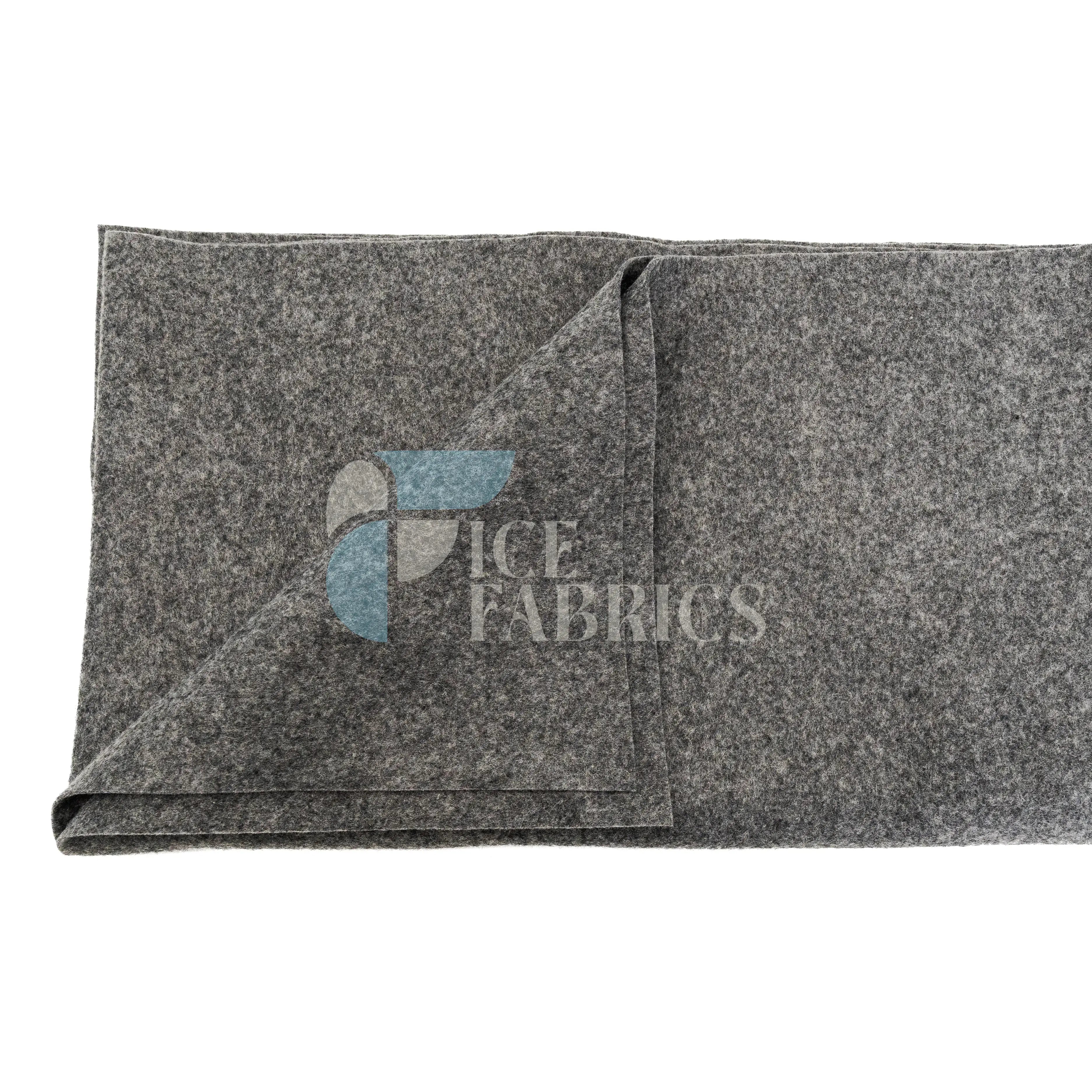 Charcoal Acrylic Felt Fabric / 1.6mm Thick _ 72” Wide ICE FABRICS By The Yard