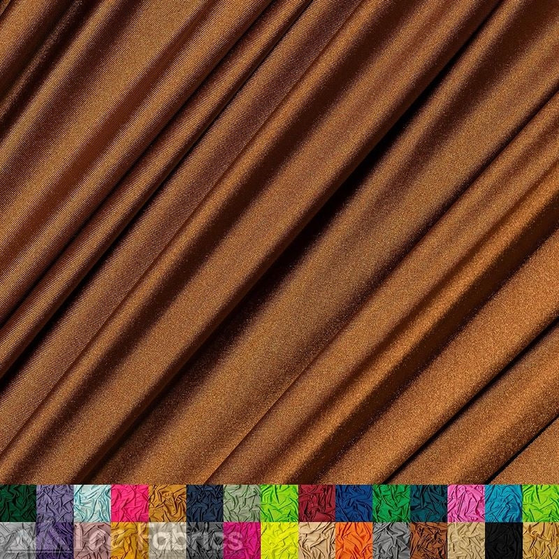 4 Way Stretch Nylon Spandex Fabric By The Roll (20 Yards ) ICE FABRICS |Copper