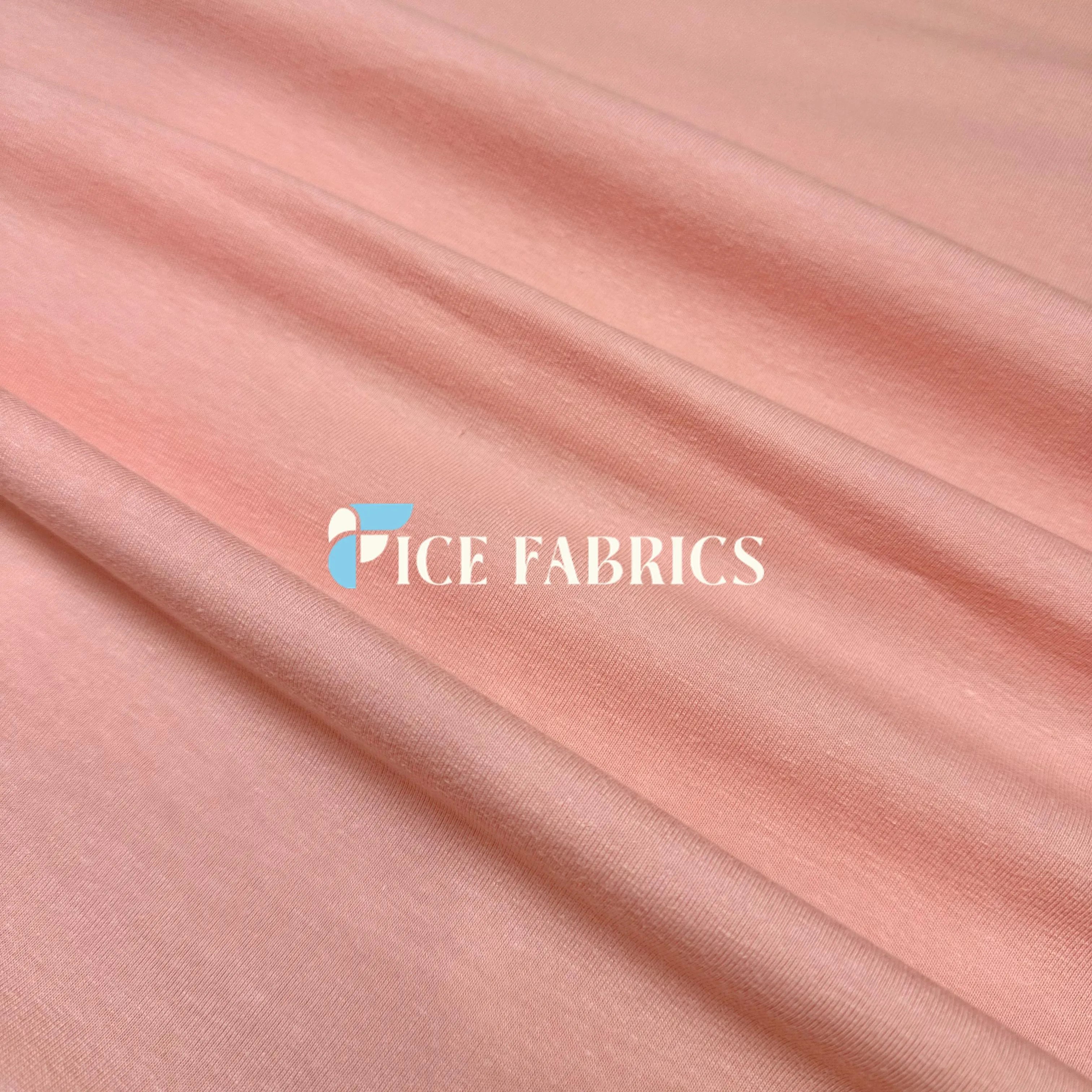 Coral 4 Way Stretch Cotton Spandex Fabric By The Yard