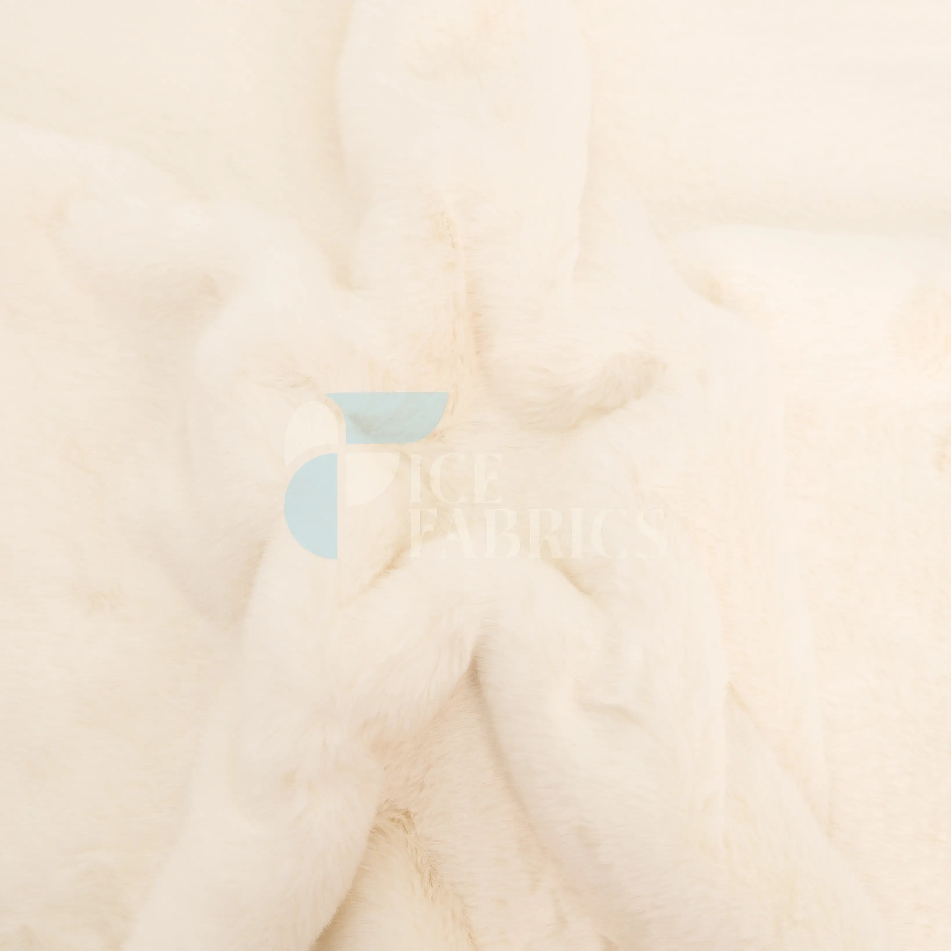 Cream Faux Fur Bunny Minky Fabric | BunnySoft