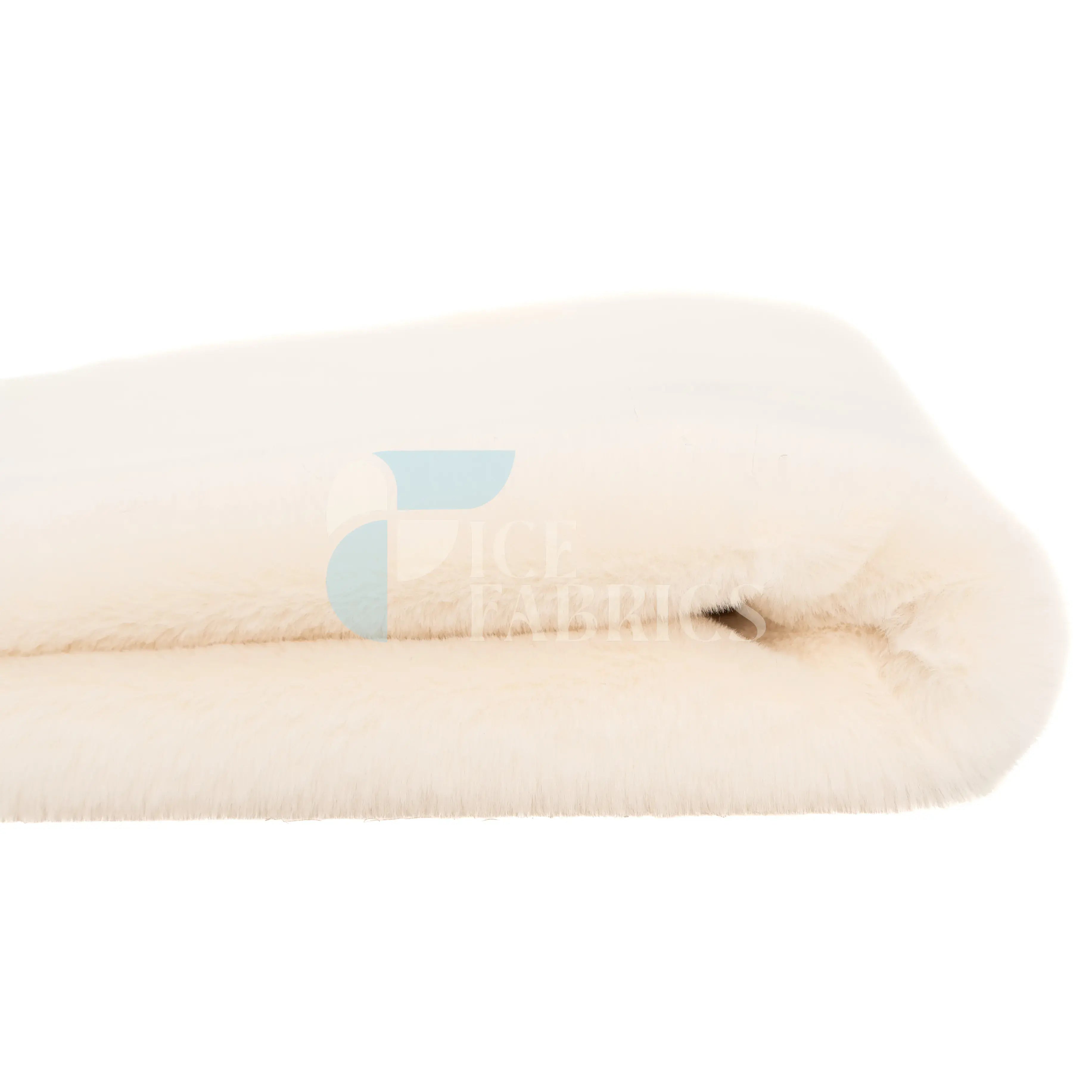 Cream Faux Fur Bunny Minky Fabric | BunnySoft