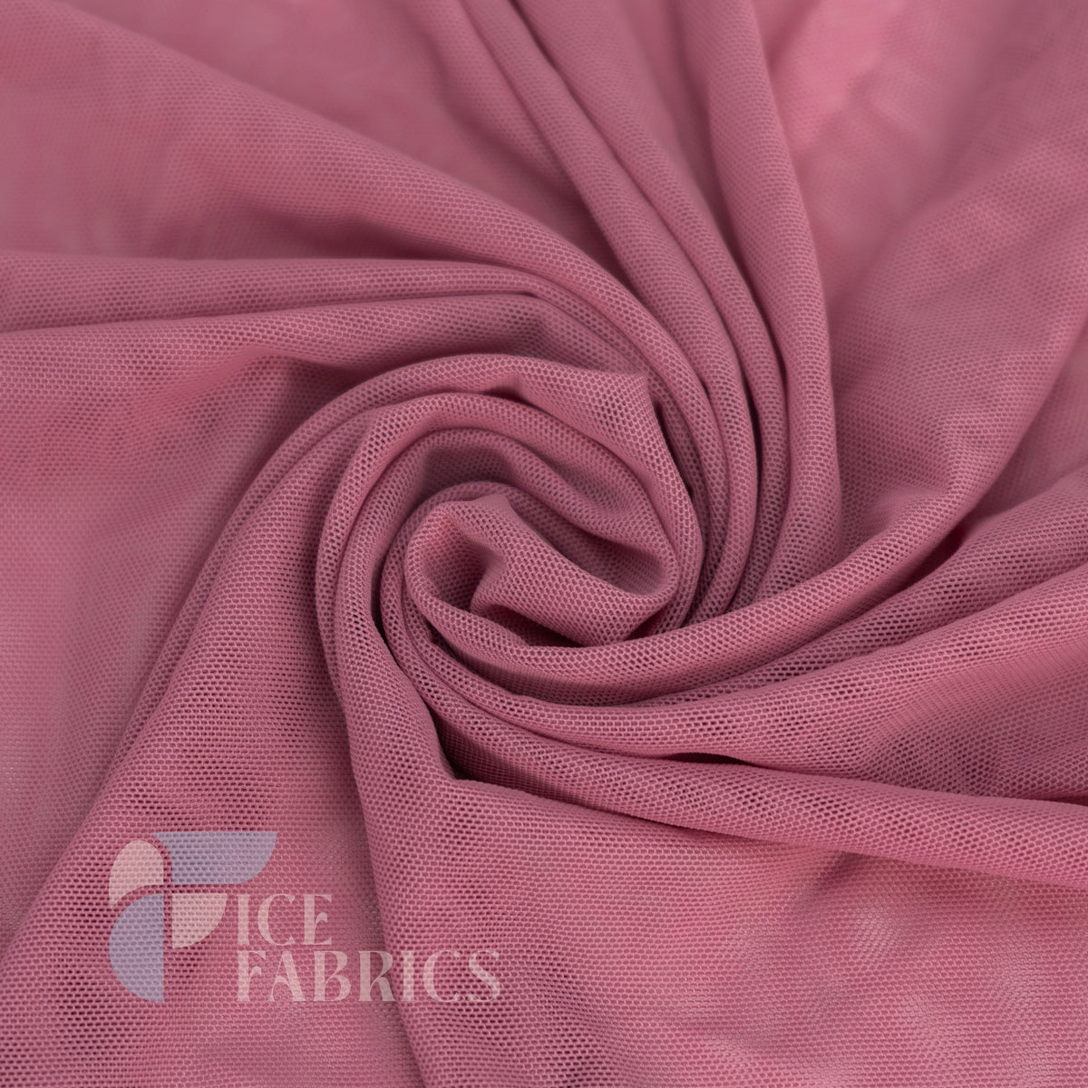 Dusty Rose Flex Power Mesh 4 Way Stretch Nylon Fabric