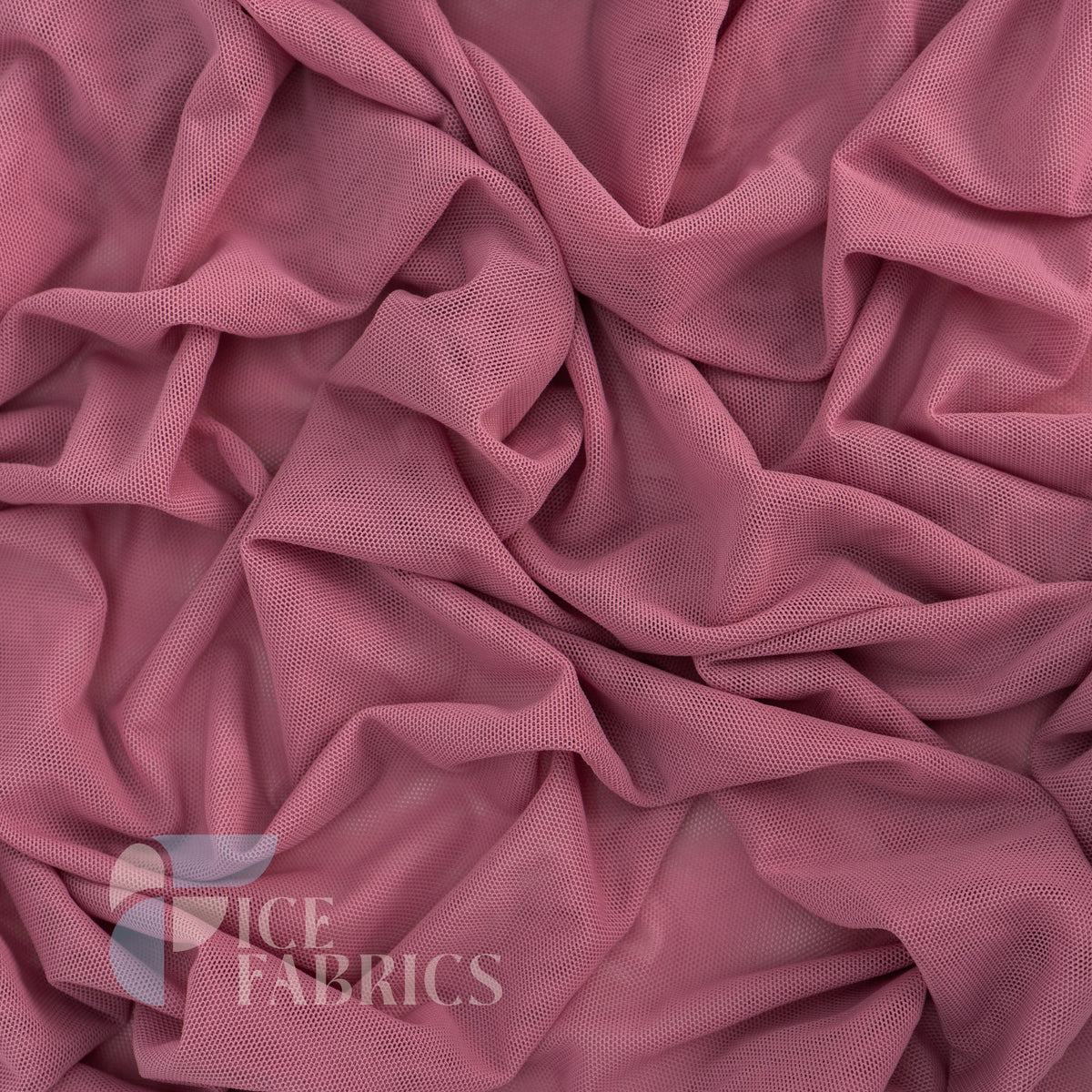 Dusty Rose Flex Power Mesh 4 Way Stretch Nylon Fabric