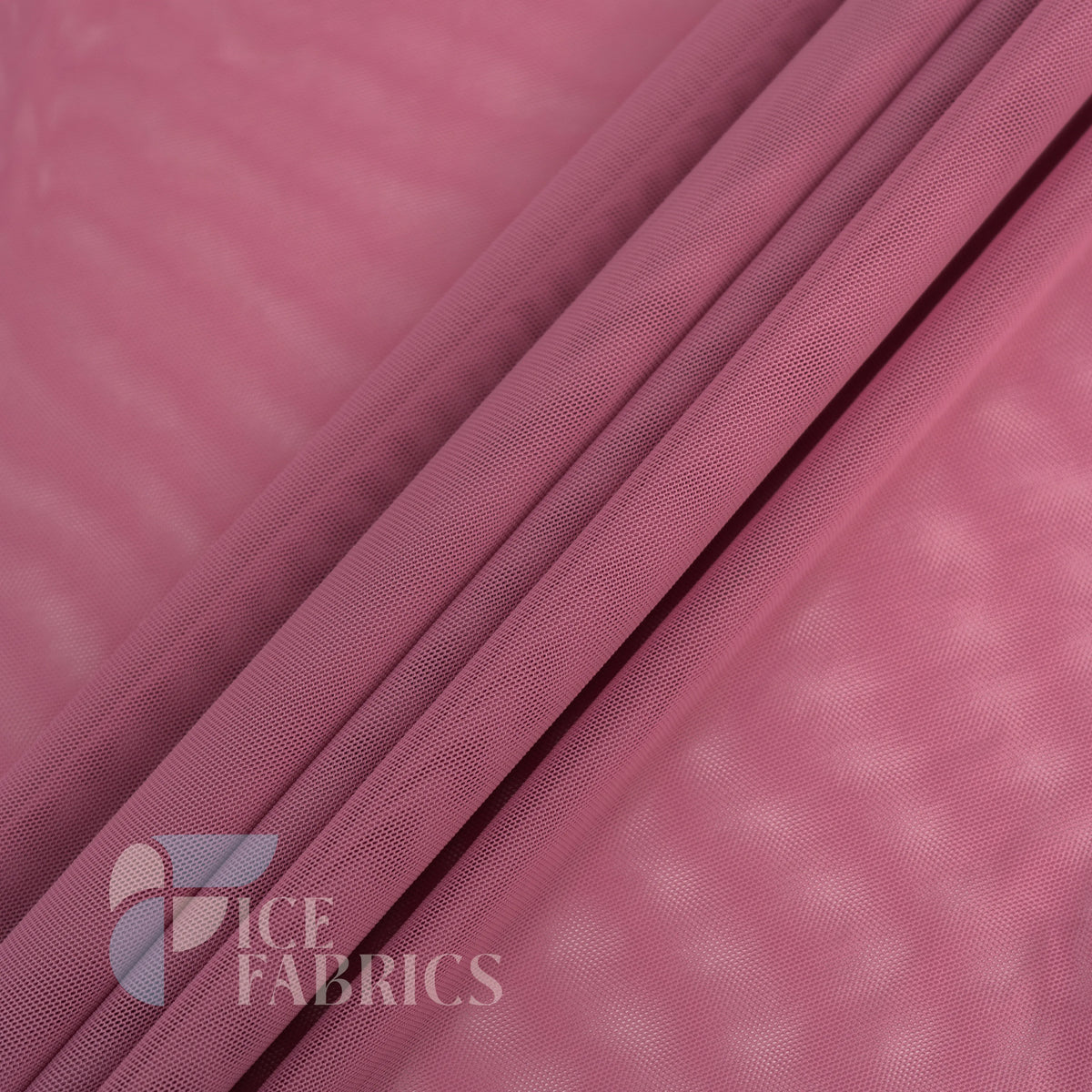 Dusty Rose Flex Power Mesh 4 Way Stretch Nylon Fabric