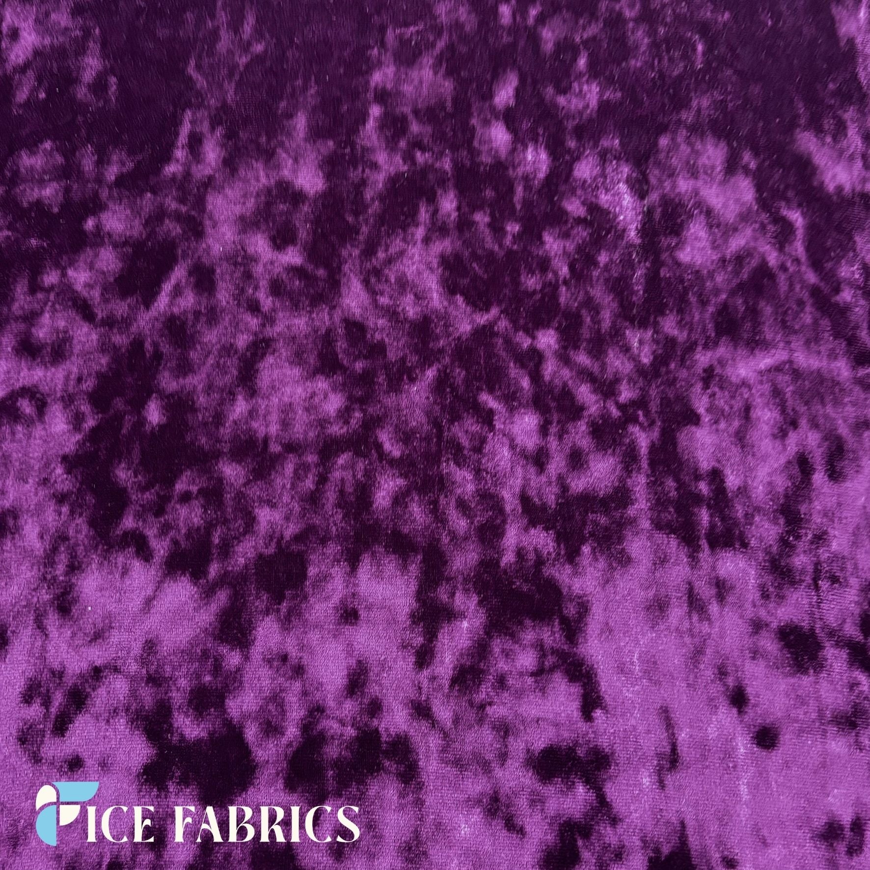Purple Stretch Crushed Velvet Fabric | VelvetCrush