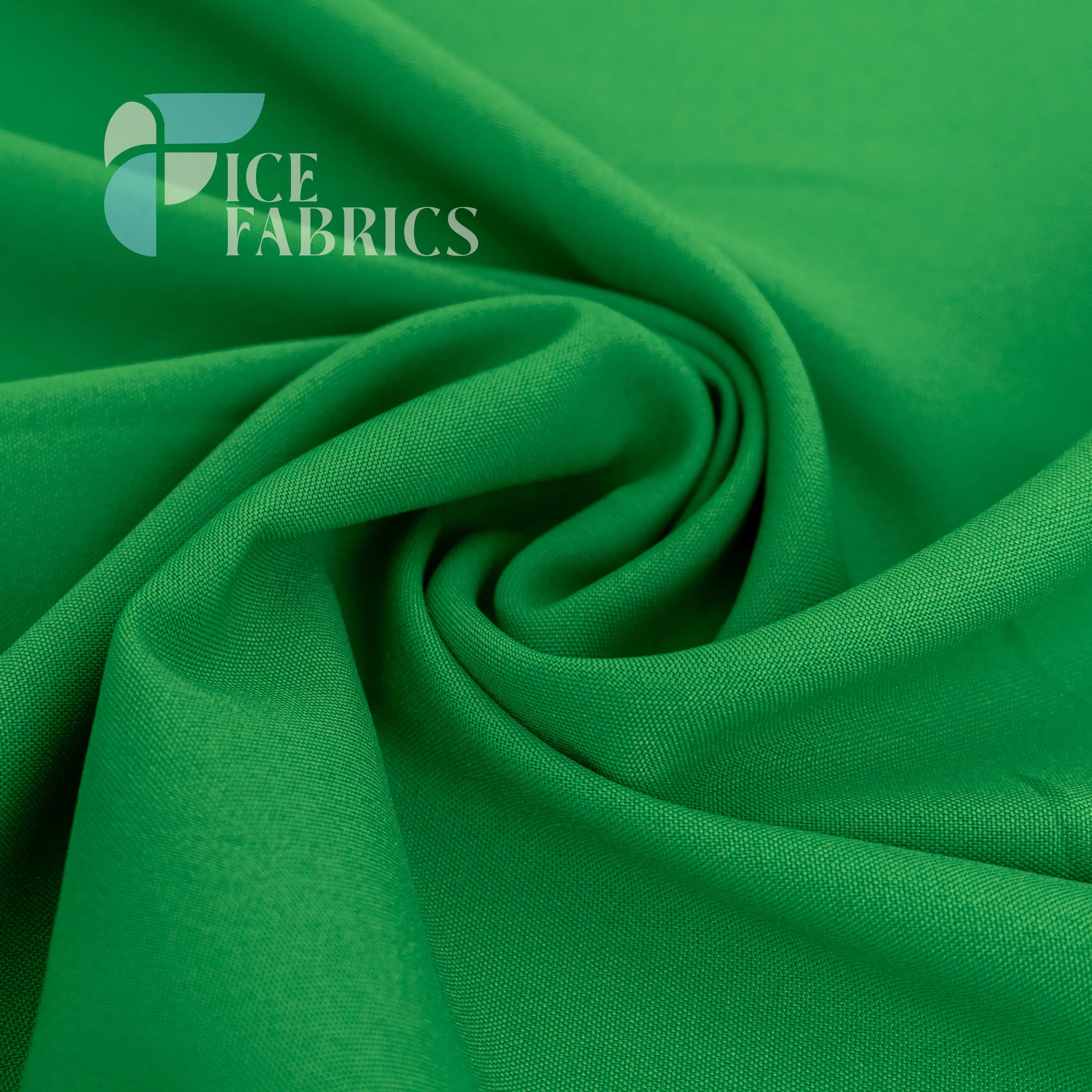 Emerald Solid Poly Poplin Fabric By The Yard