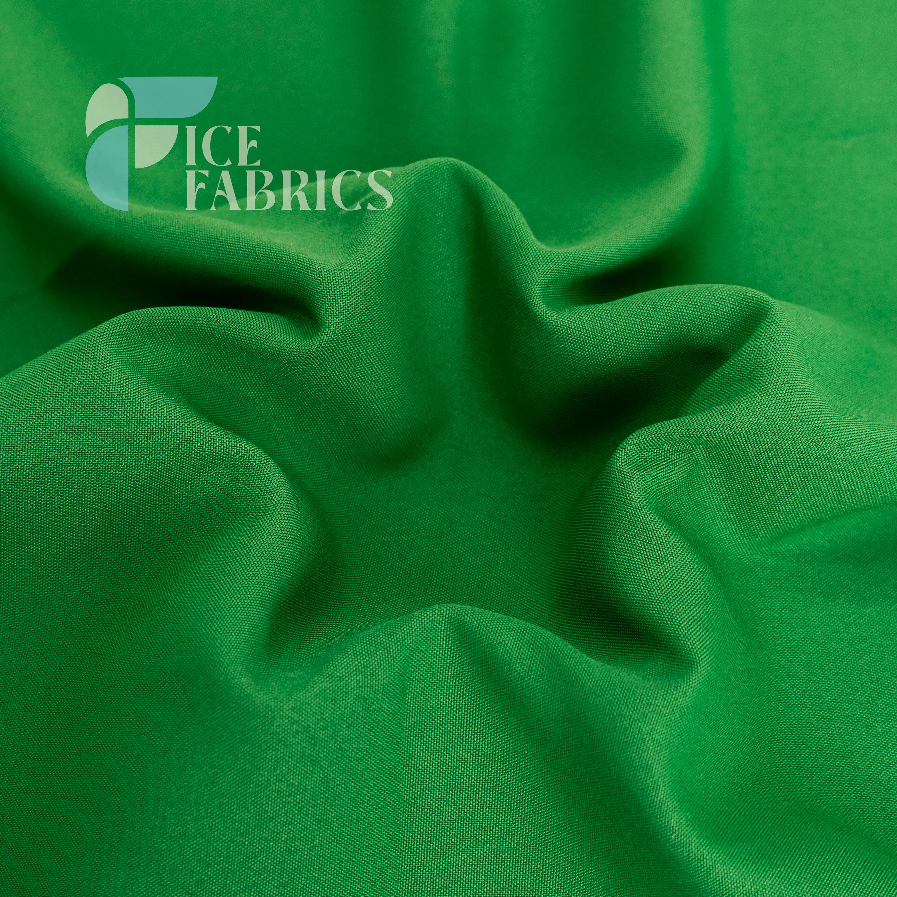 Emerald Solid Poly Poplin Fabric By The Yard