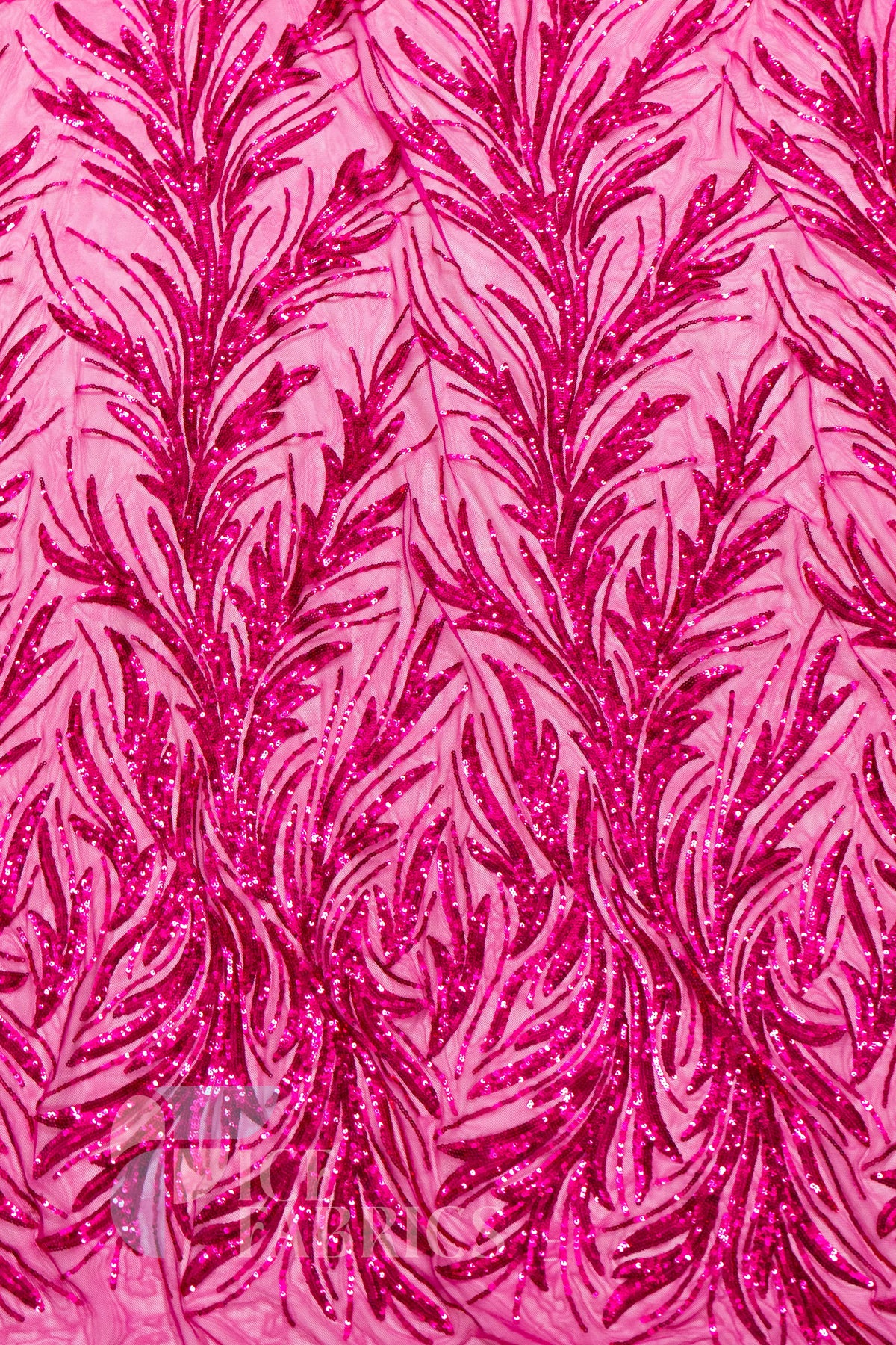 Flame 4 Way Stretch Sequin Spandex Fabric
