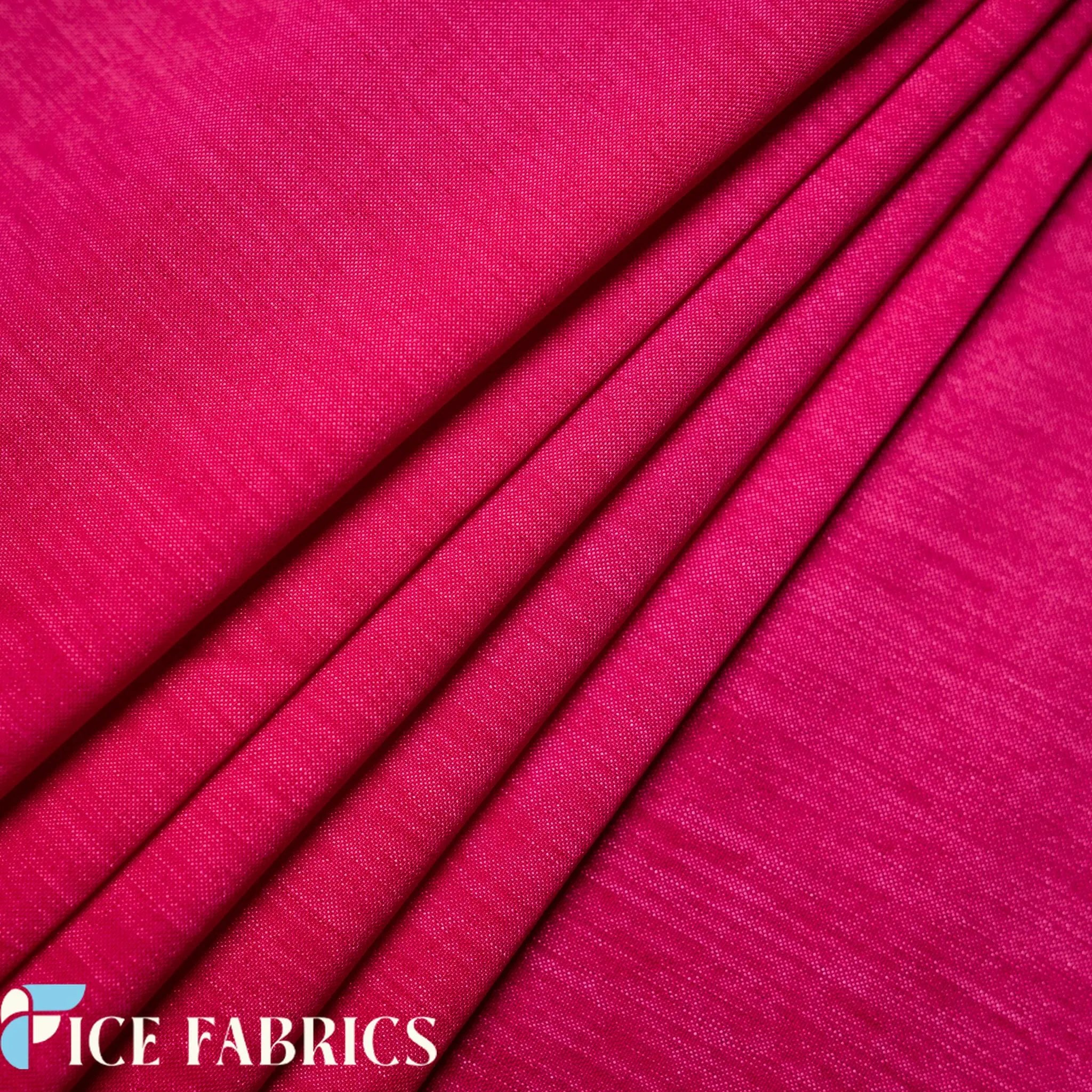 Fuchsia Stretch Nylon Spandex Taffeta Fabric By The Yard