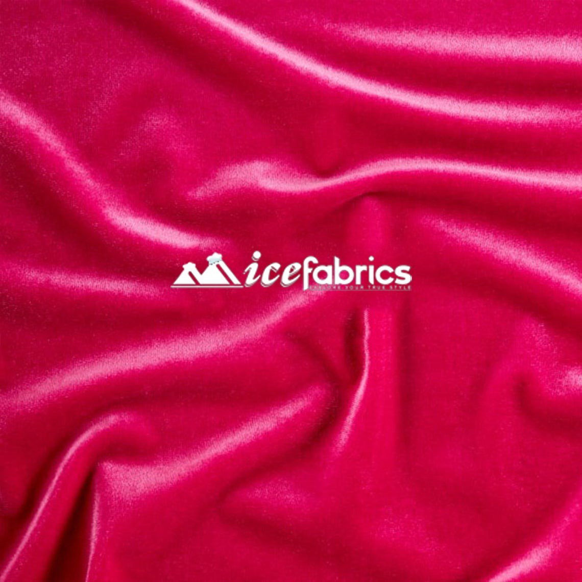Fuchsia Stretch Velvet Upholstery Fabric By The Roll (20 yards) Wholesale Fabric