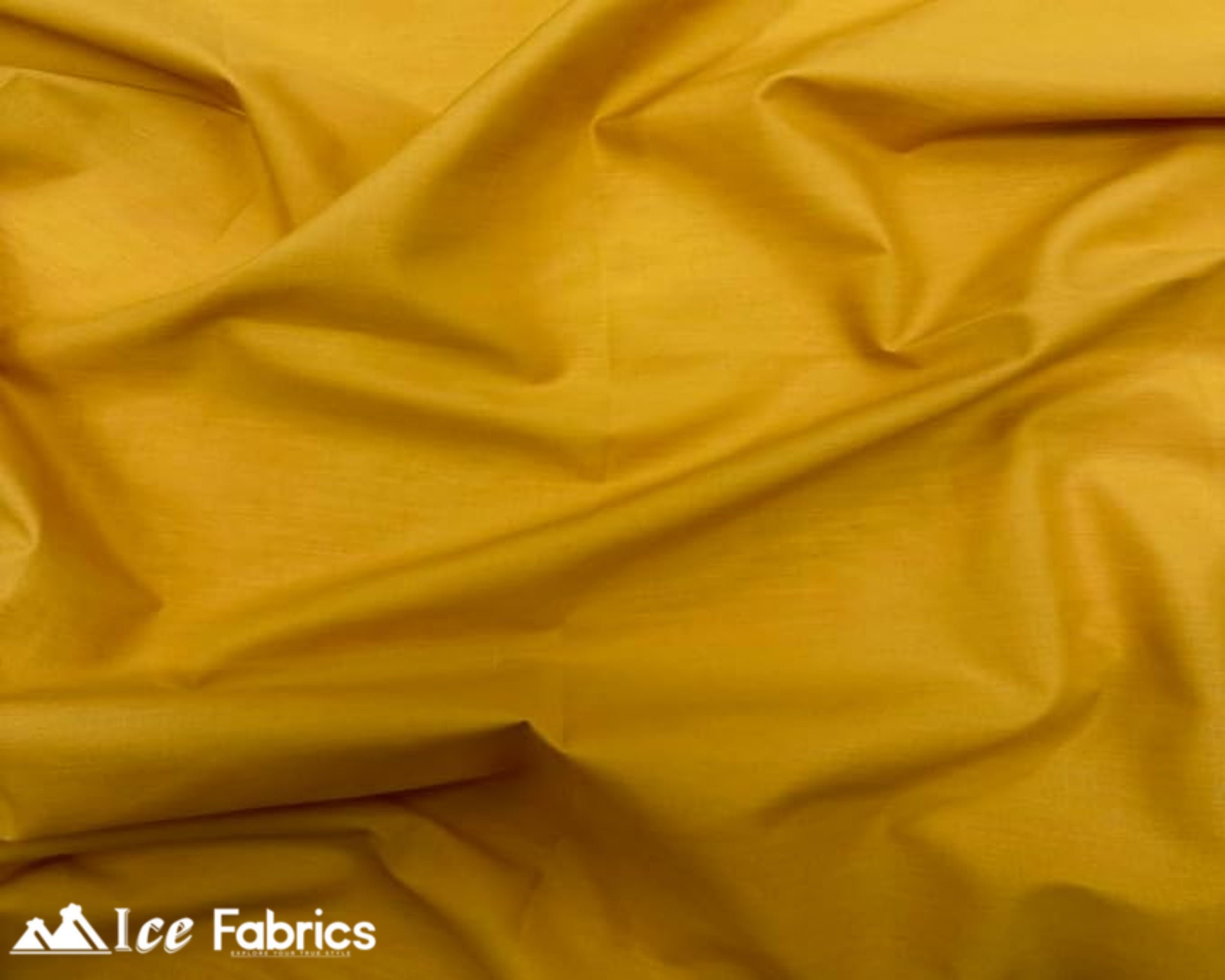 Gold Broadcloth Polyester Cotton Fabric | Poly Cotton Fabric