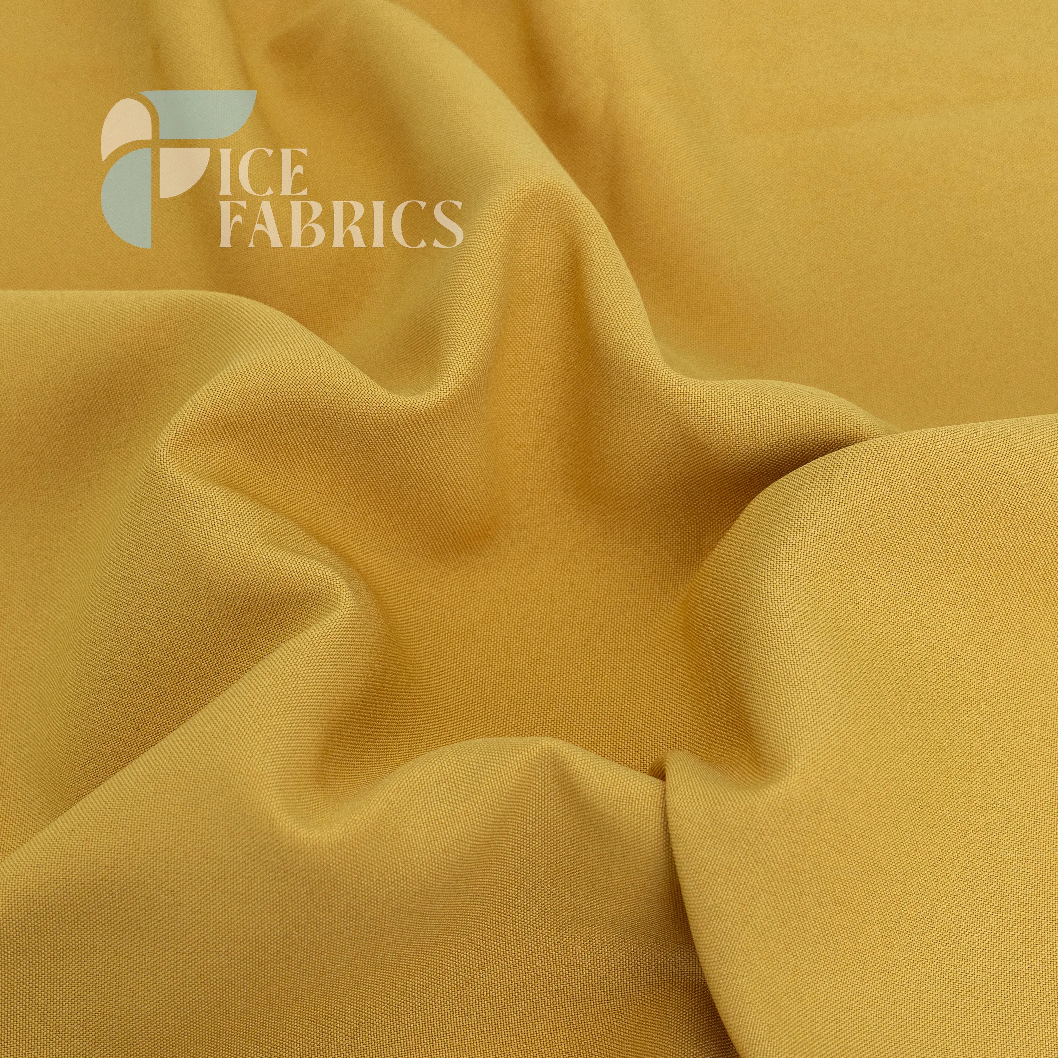 Gold Solid Poly Poplin Fabric By The Yard