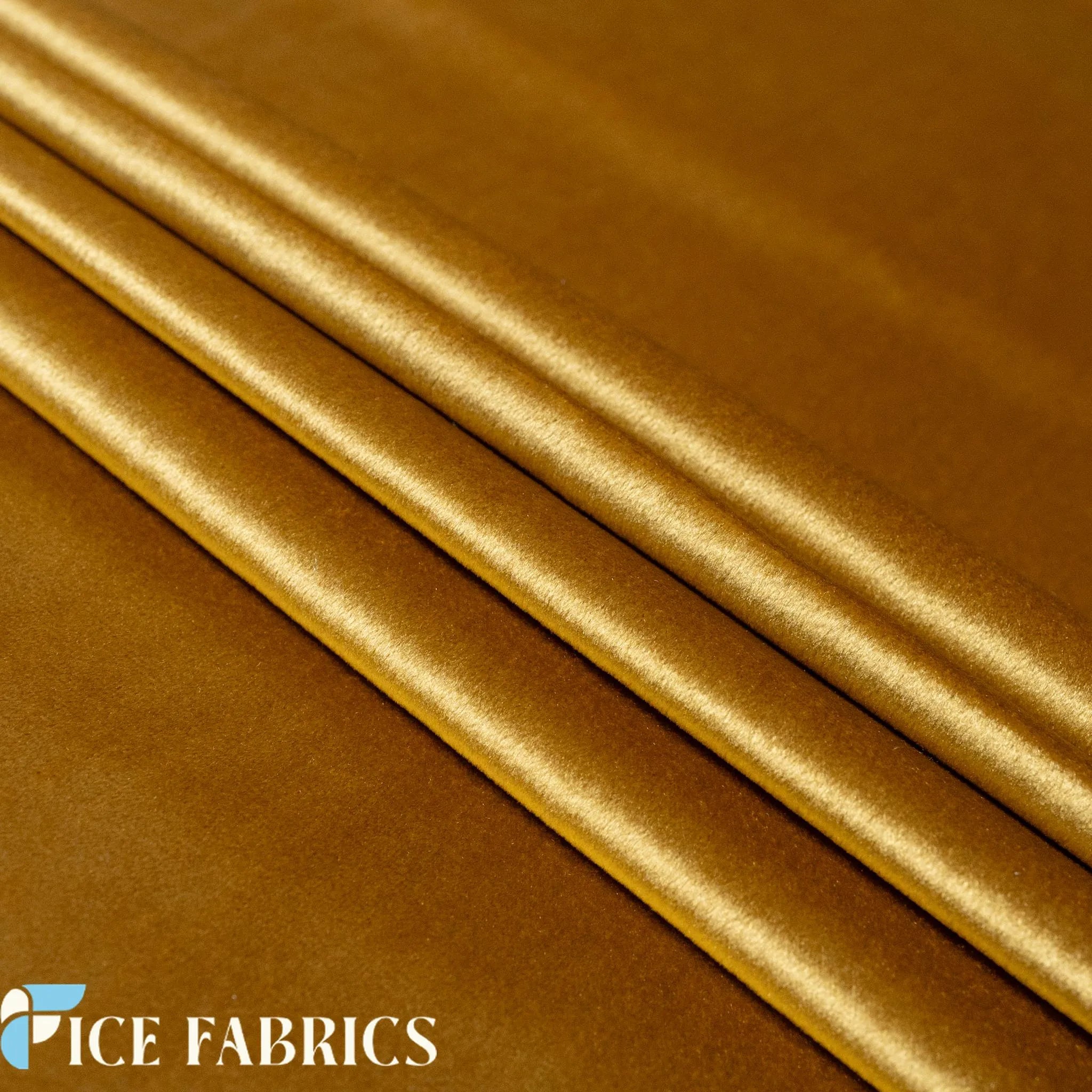 Gold Velvet Upholstery Fabric