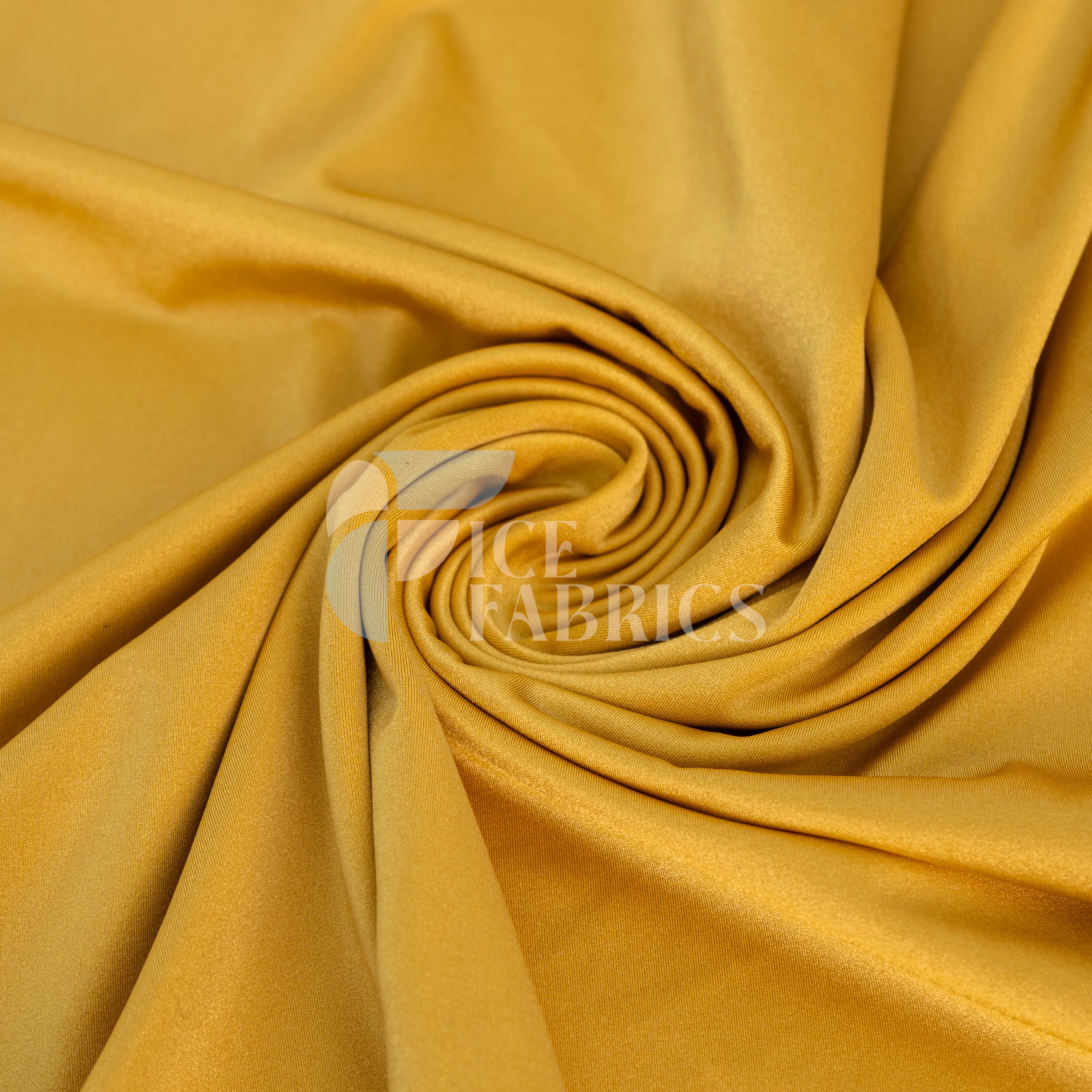 Gold Jordan 4 Way Stretch Fabric Shiny Nylon Spandex