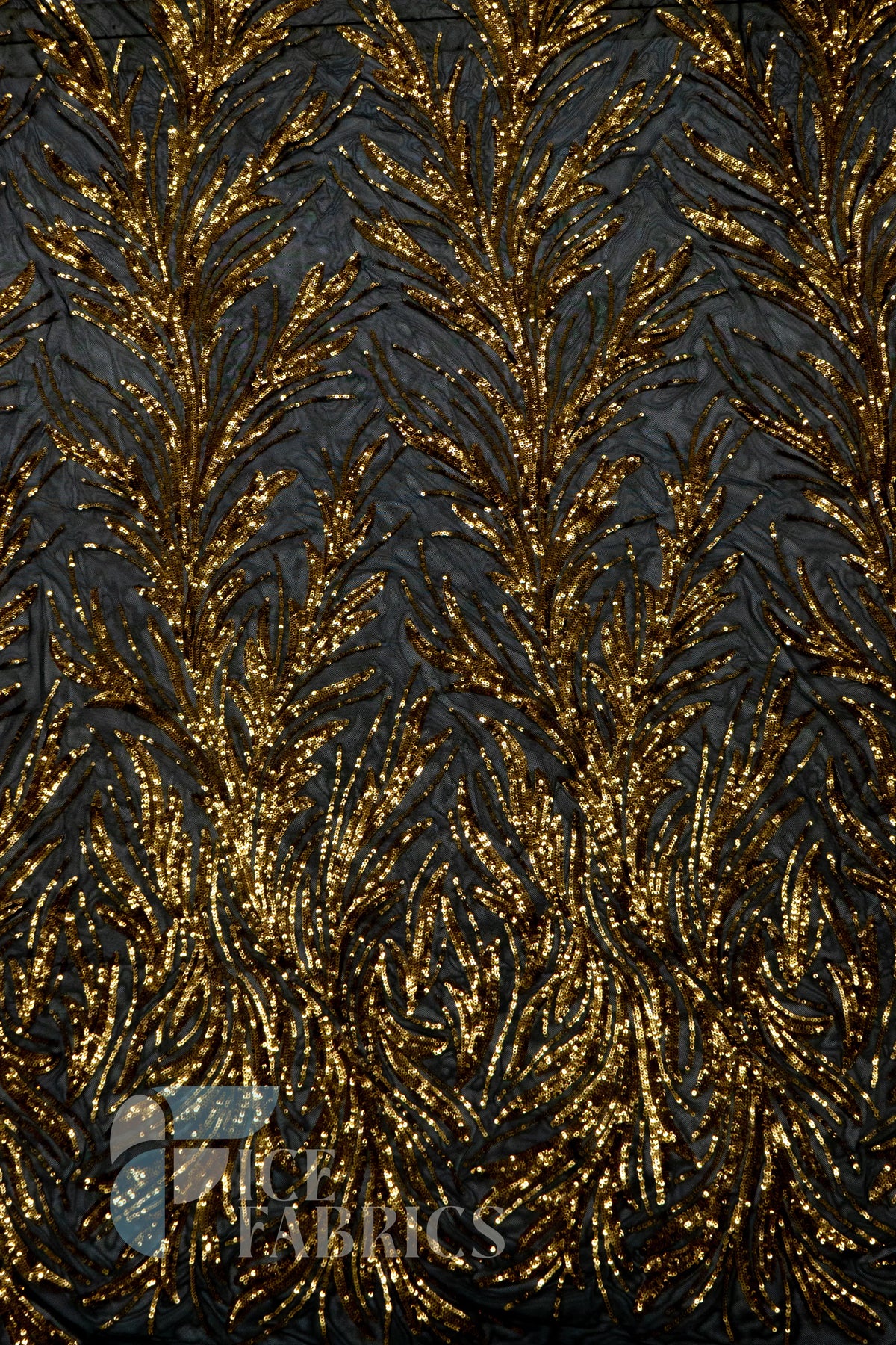 Flame 4 Way Stretch Sequin Spandex Fabric