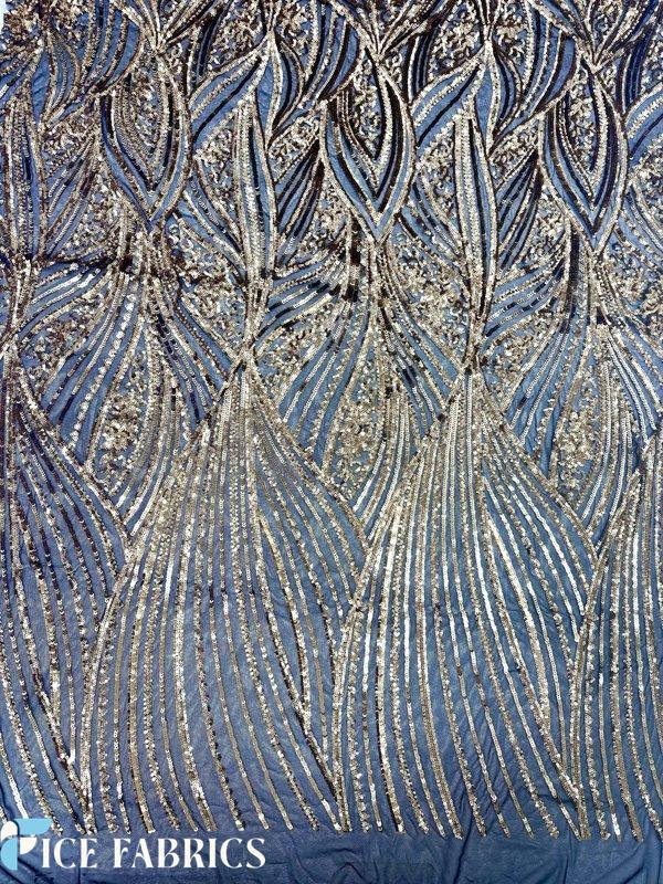 Black Stretch Sequin Fabric