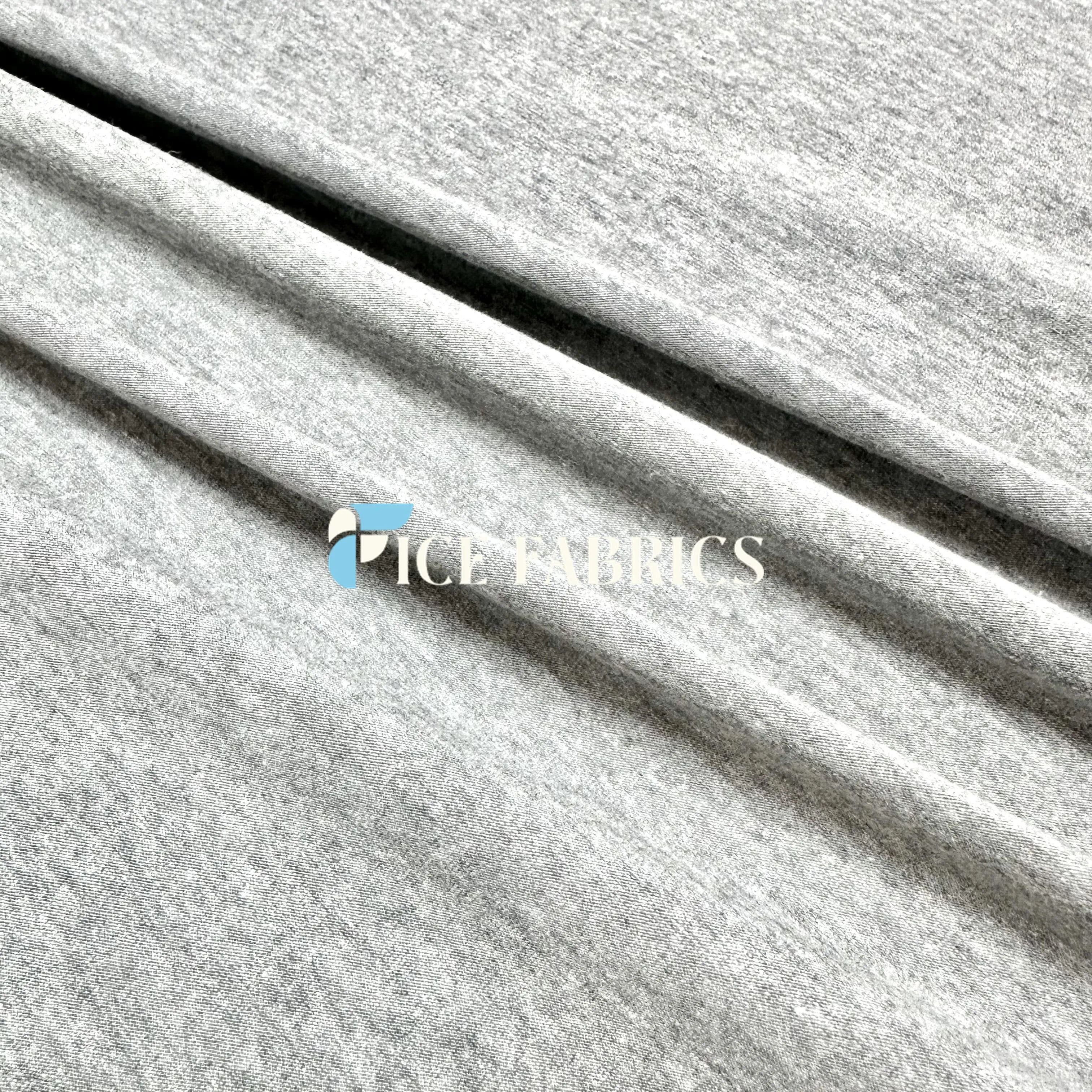 Gray 4 Way Stretch Cotton Spandex Fabric By The Yard