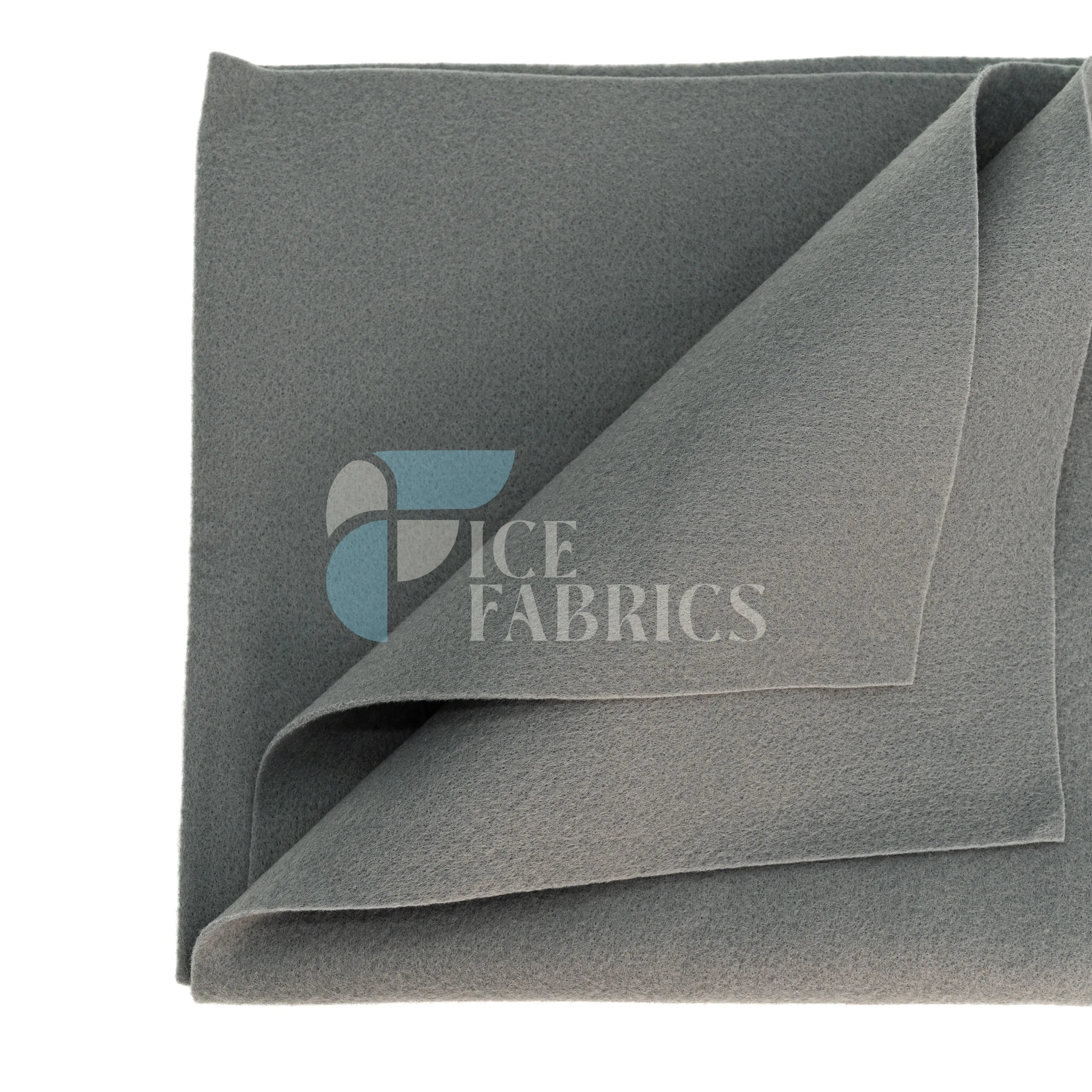 Grey Acrylic Felt Fabric / 1.6mm Thick _ 72” Wide ICE FABRICS By The Yard