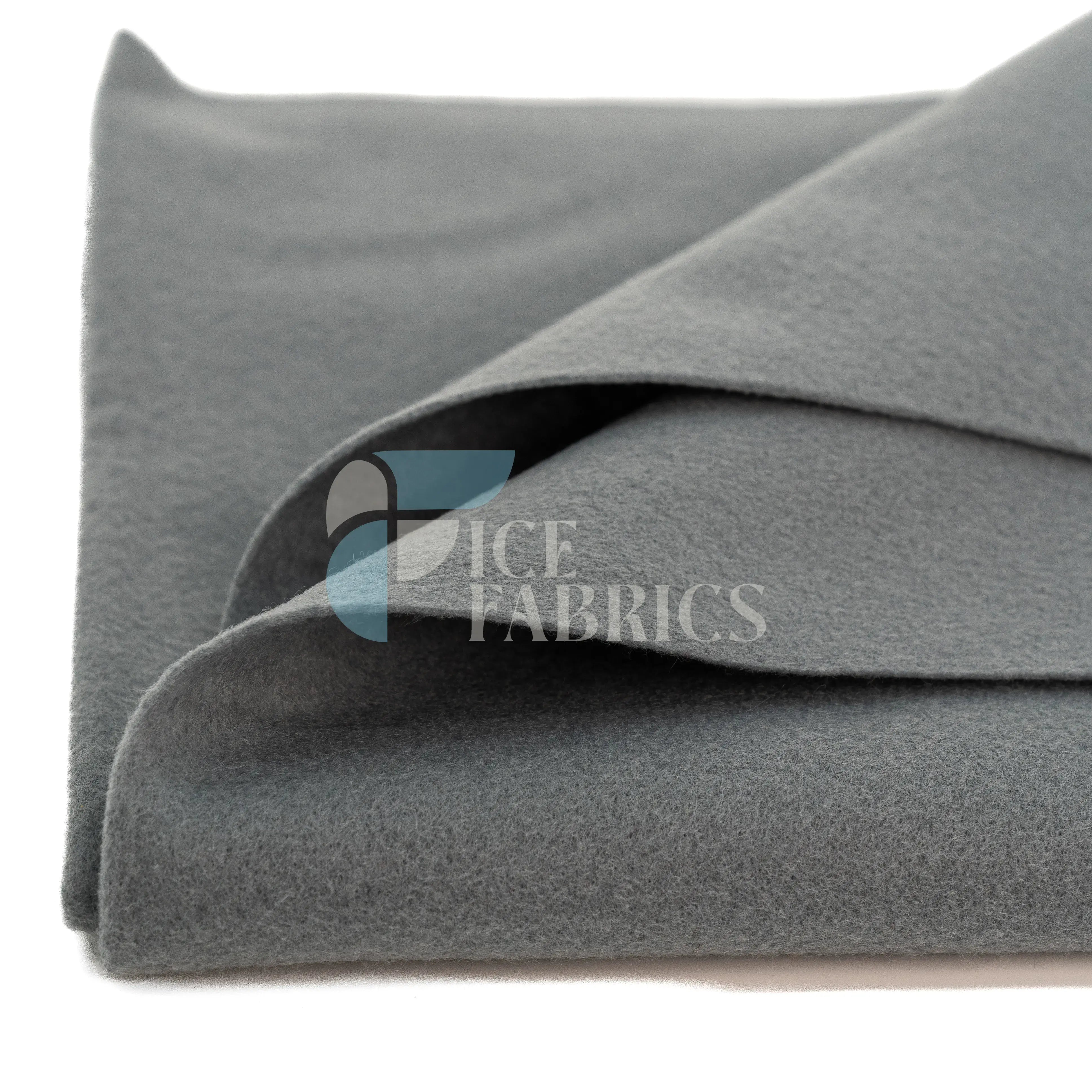 Grey Acrylic Felt Fabric / 1.6mm Thick _ 72” Wide ICE FABRICS By The Yard