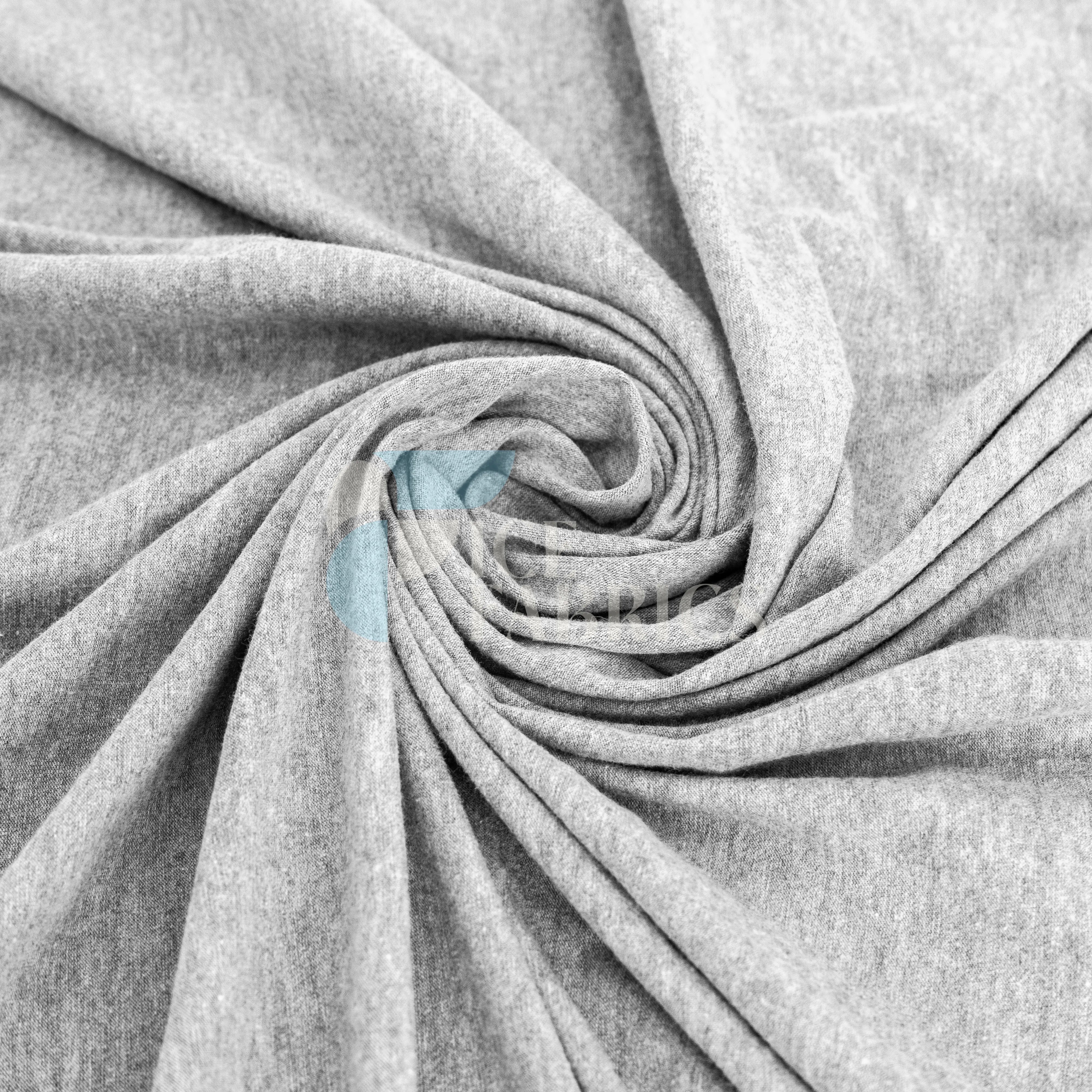 Gray Cotton Spandex Jersey Fabric | FlexCot