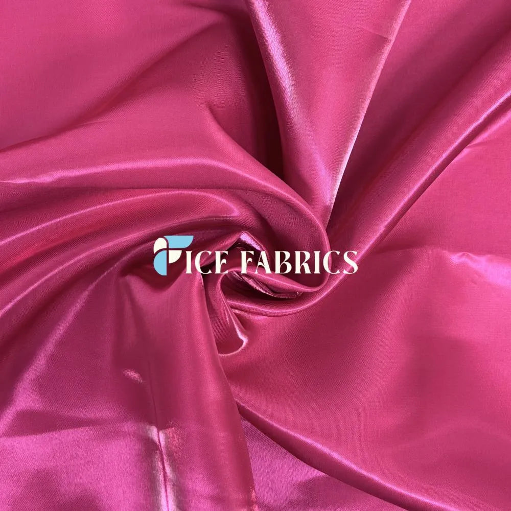 Hot Pink Reflective Liquid Crystal Silky Satin Fabric