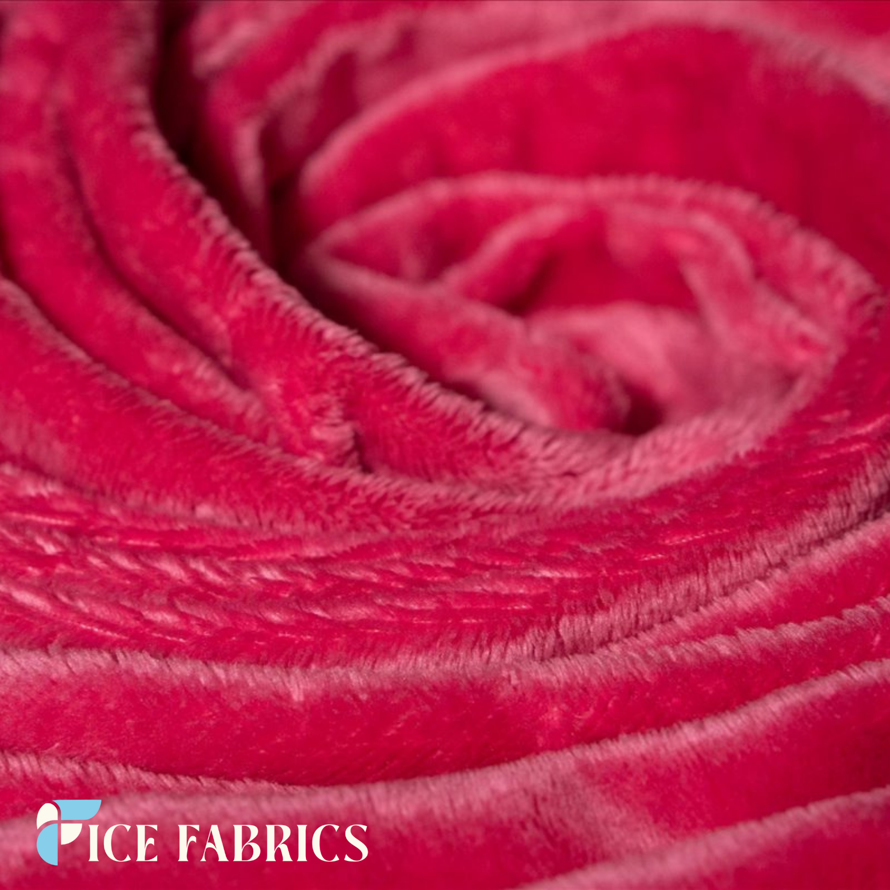 Hot Pink Minky Solid 3mm Pile Blanket Fabric