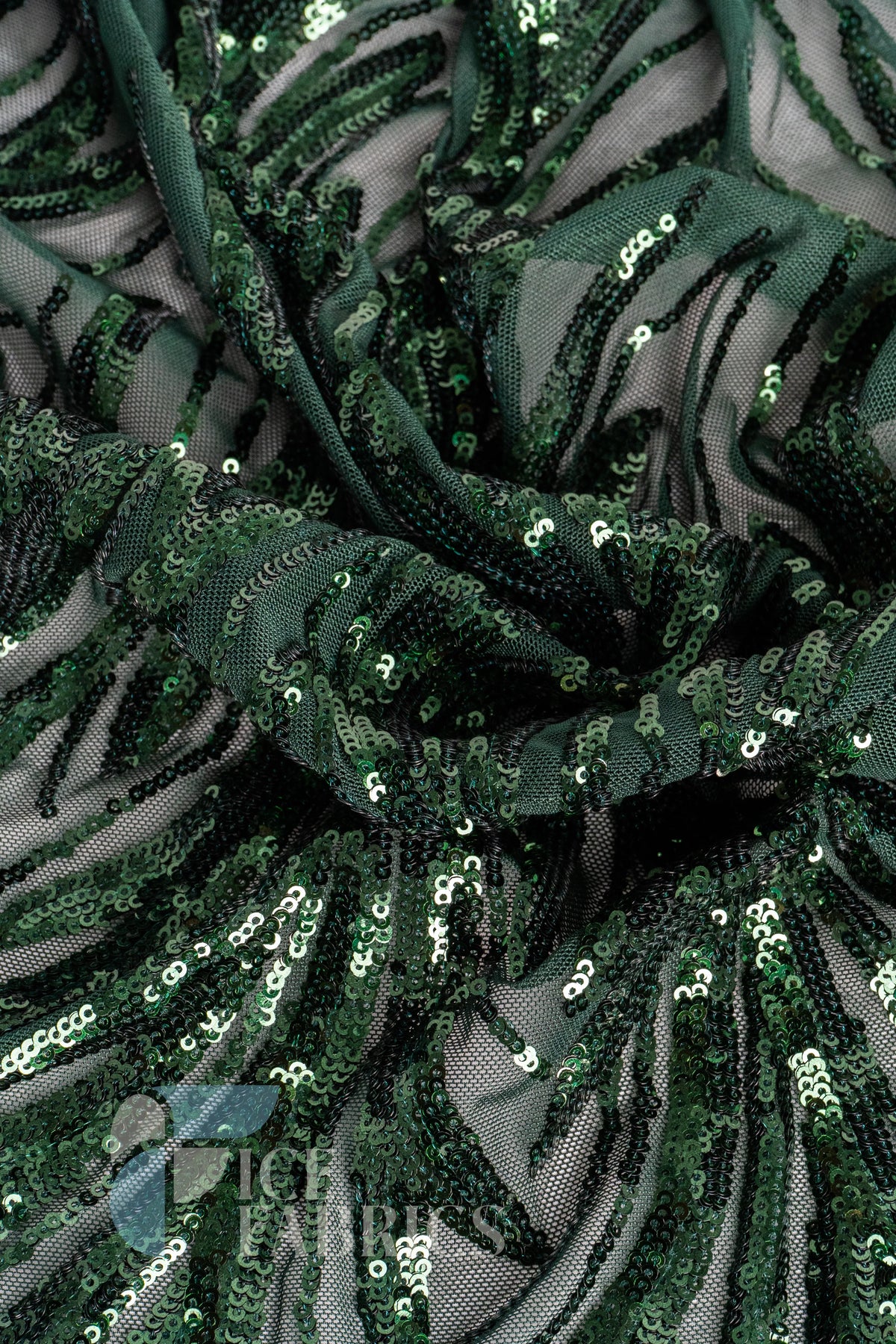 Flame 4 Way Stretch Sequin Spandex Fabric