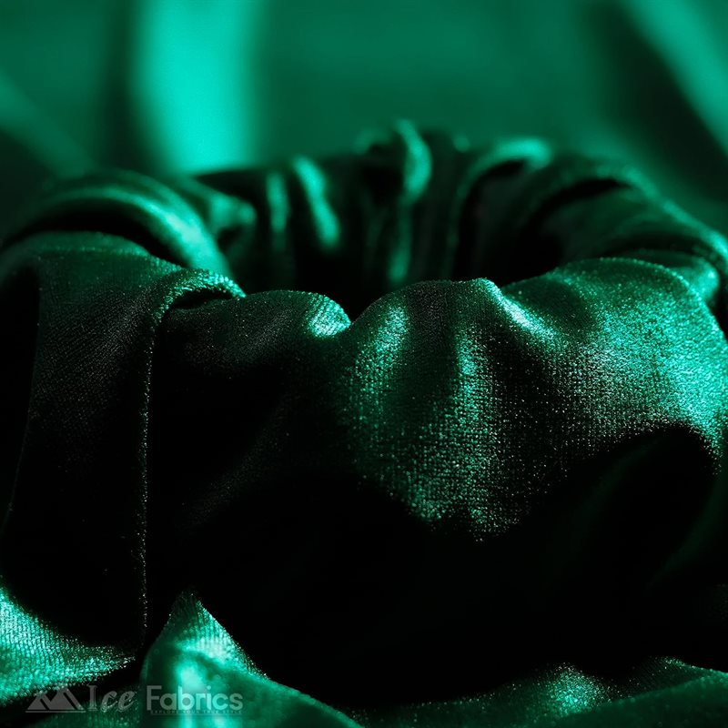 Ice Fabrics Stretch Velvet Fabric Soft and Smooth ICE FABRICS Hunter Green