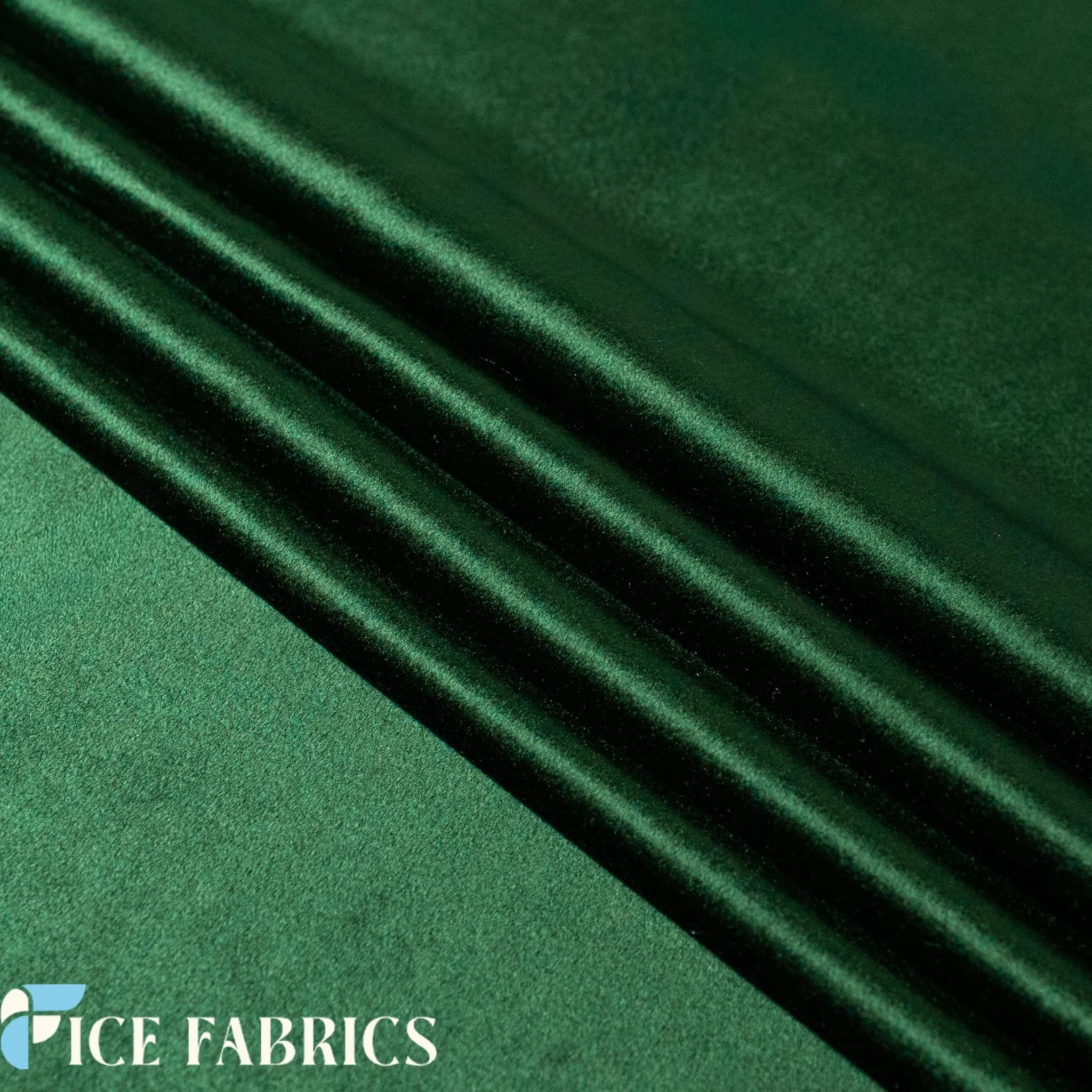 Hunter Green Velvet Upholstery Fabric