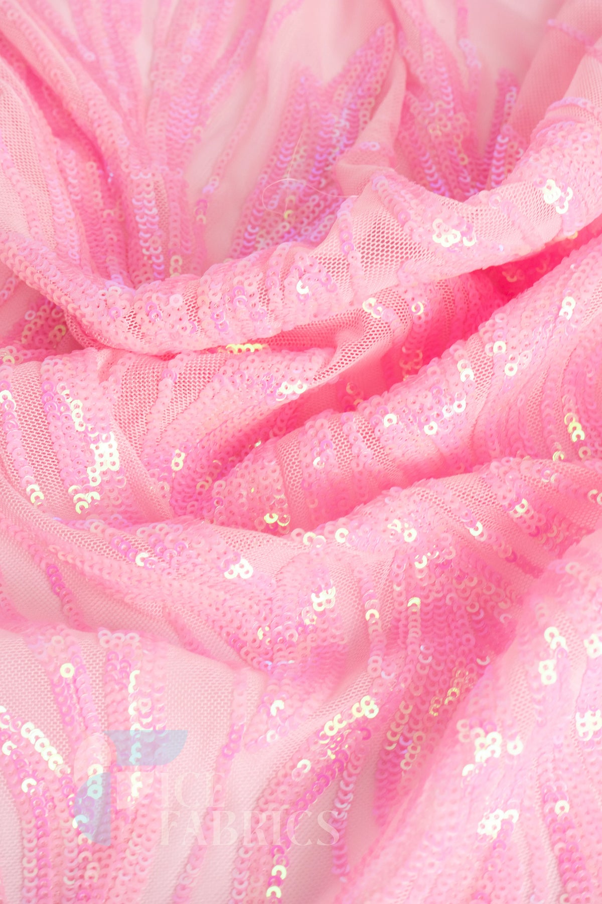 Flame 4 Way Stretch Sequin Spandex Fabric