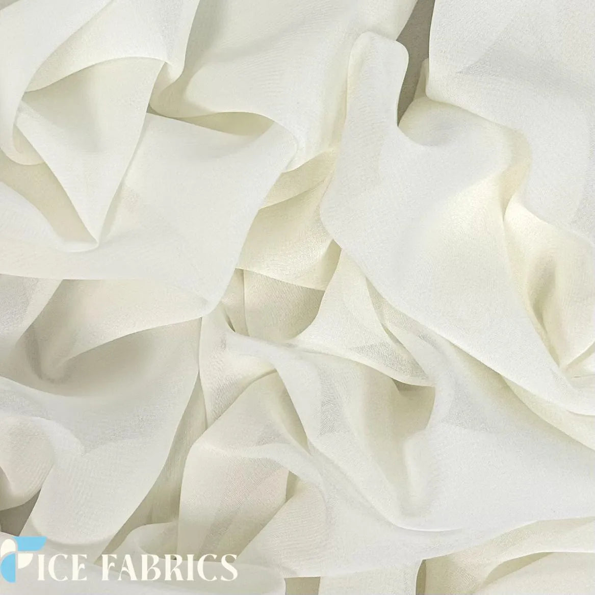Mia Poly Chiffon Fabric / 60" Wide Soft Sheer Chiffon Fabric