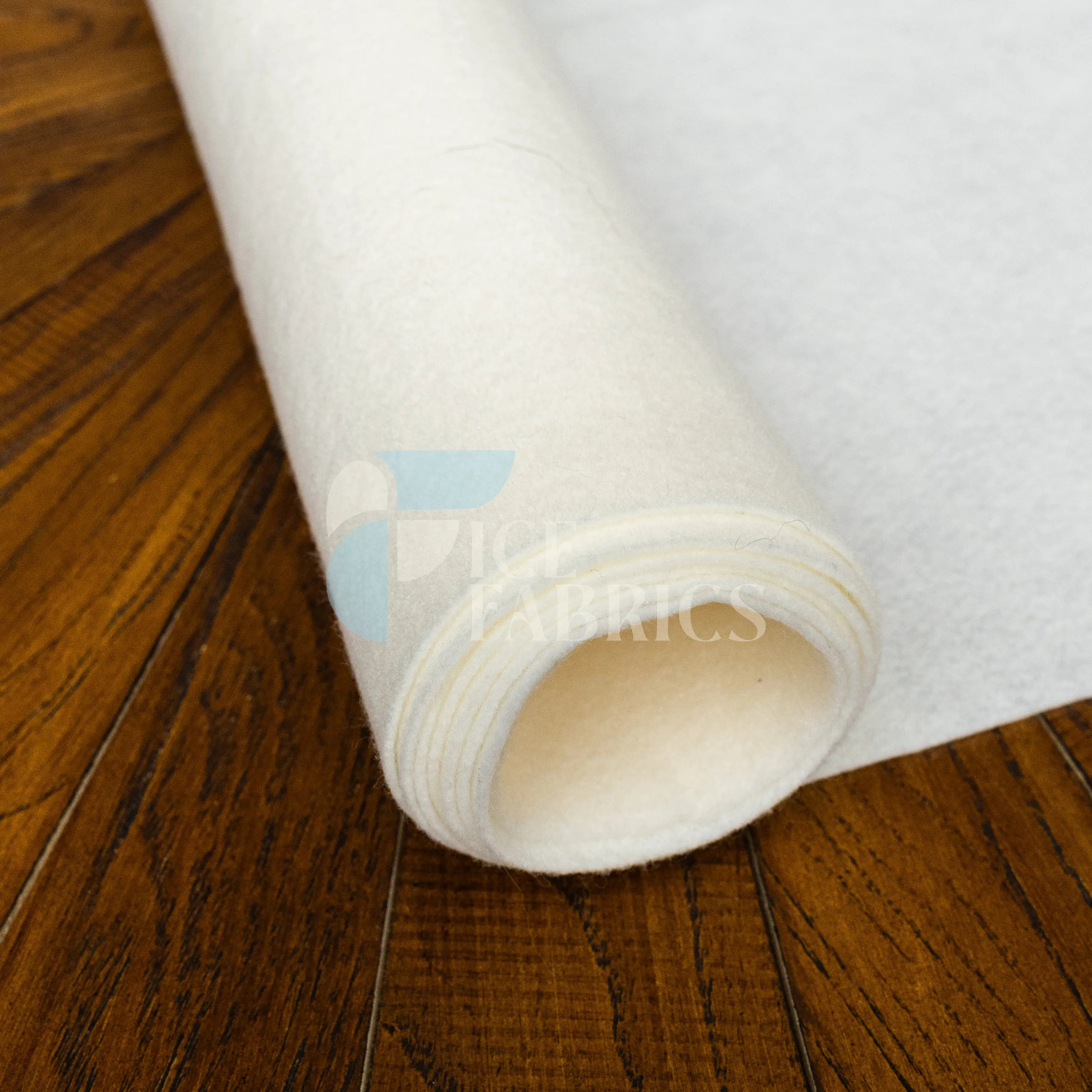 Ivory Acrylic Felt Fabric / 1.6mm Thick _ 72” Wide ICE FABRICS By The Yard