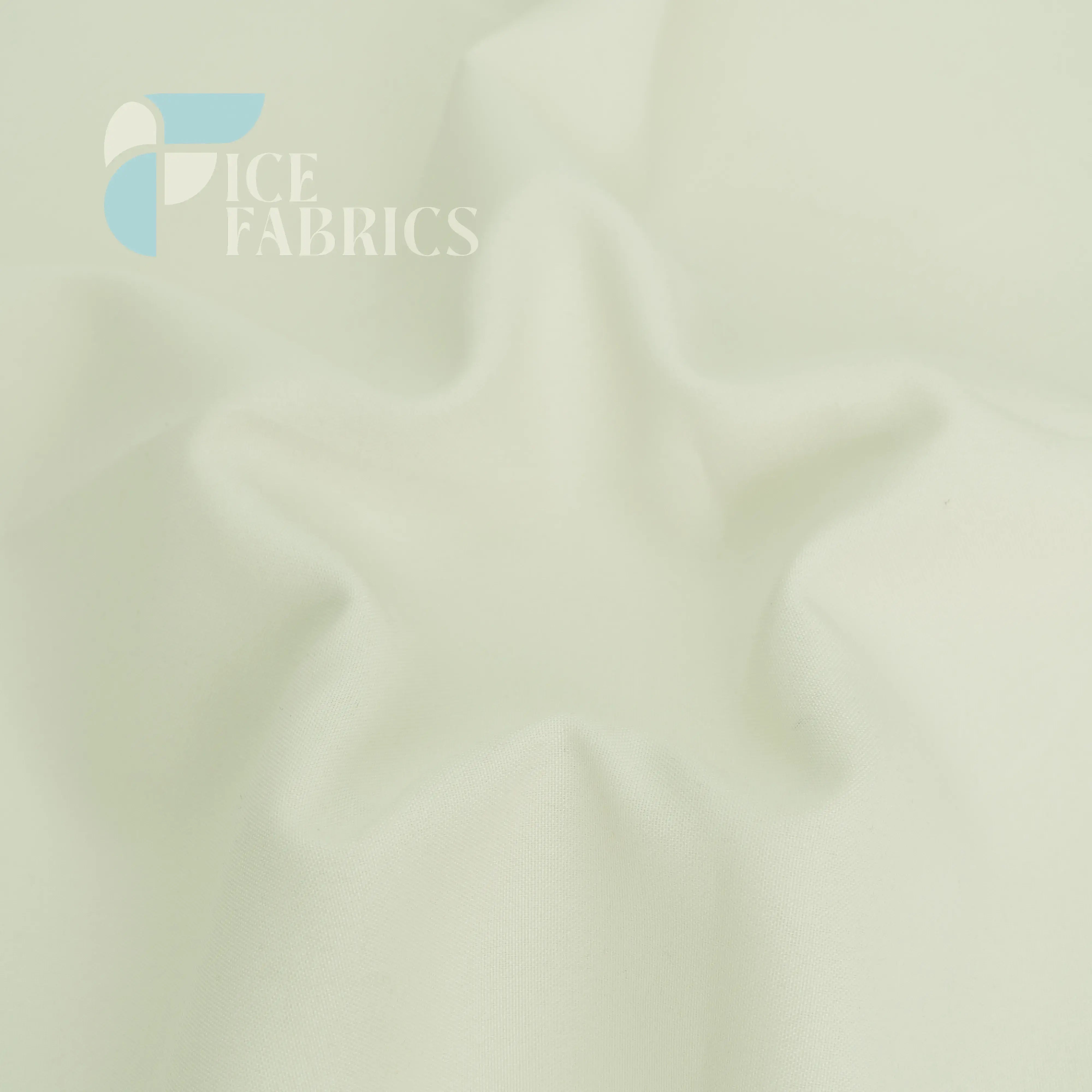 Ivory Solid Poly Poplin Fabric By The Yard