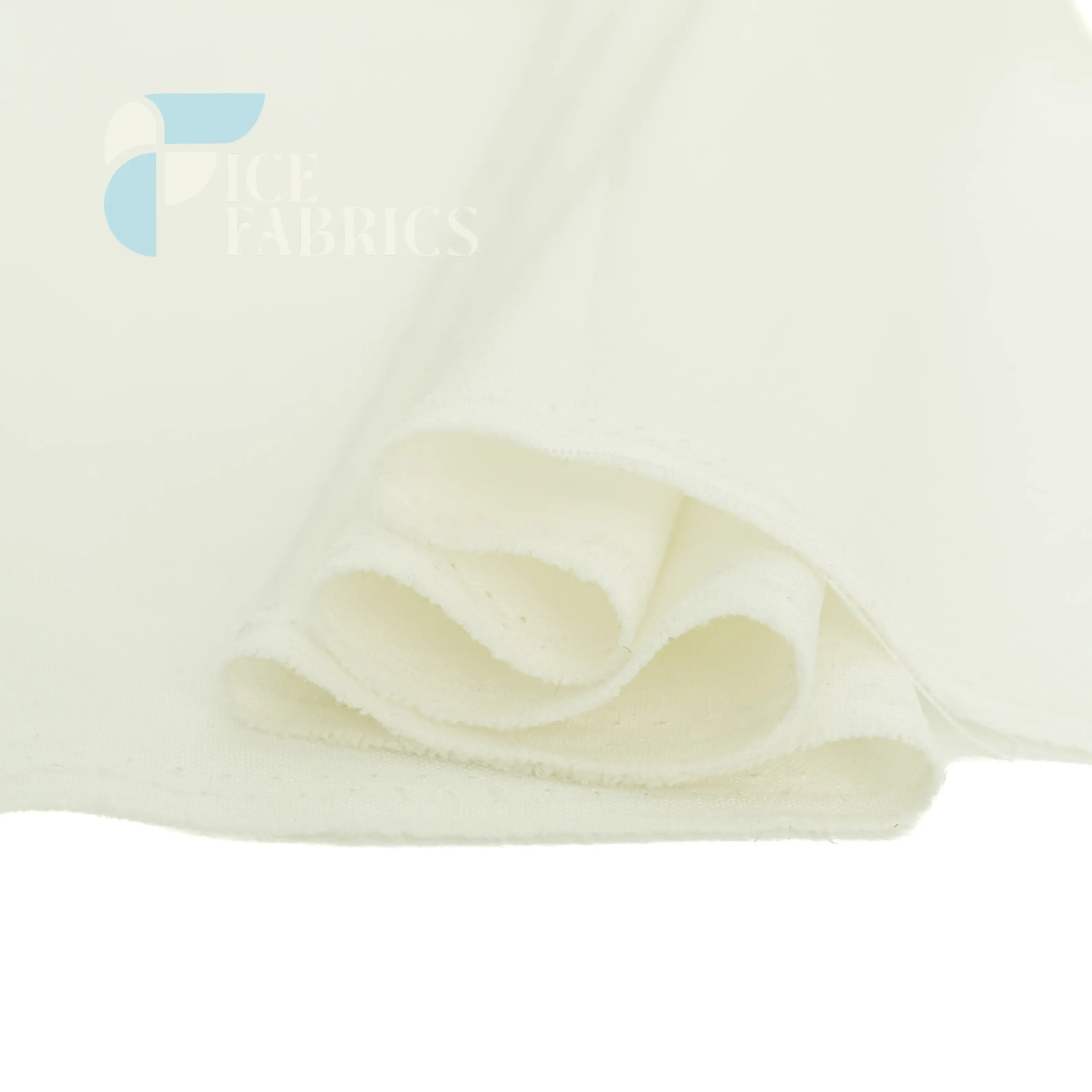 Ivory Solid Poly Poplin Fabric By The Yard