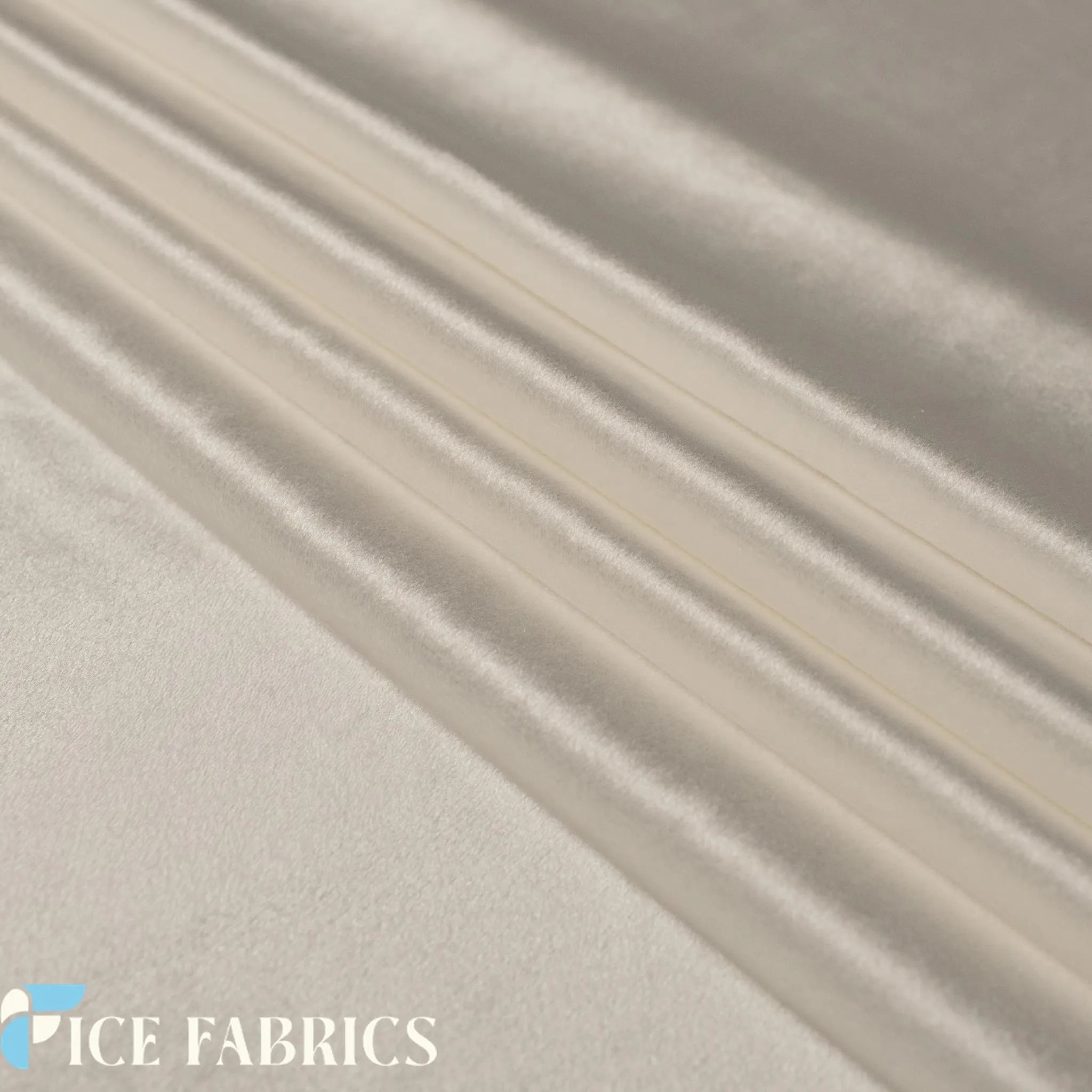 Ivory Velvet Upholstery Fabric
