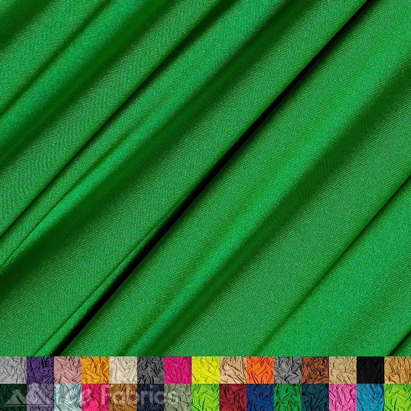 4 Way Stretch Nylon Spandex Fabric By The Roll (20 Yards ) ICE FABRICS |Kelly Green