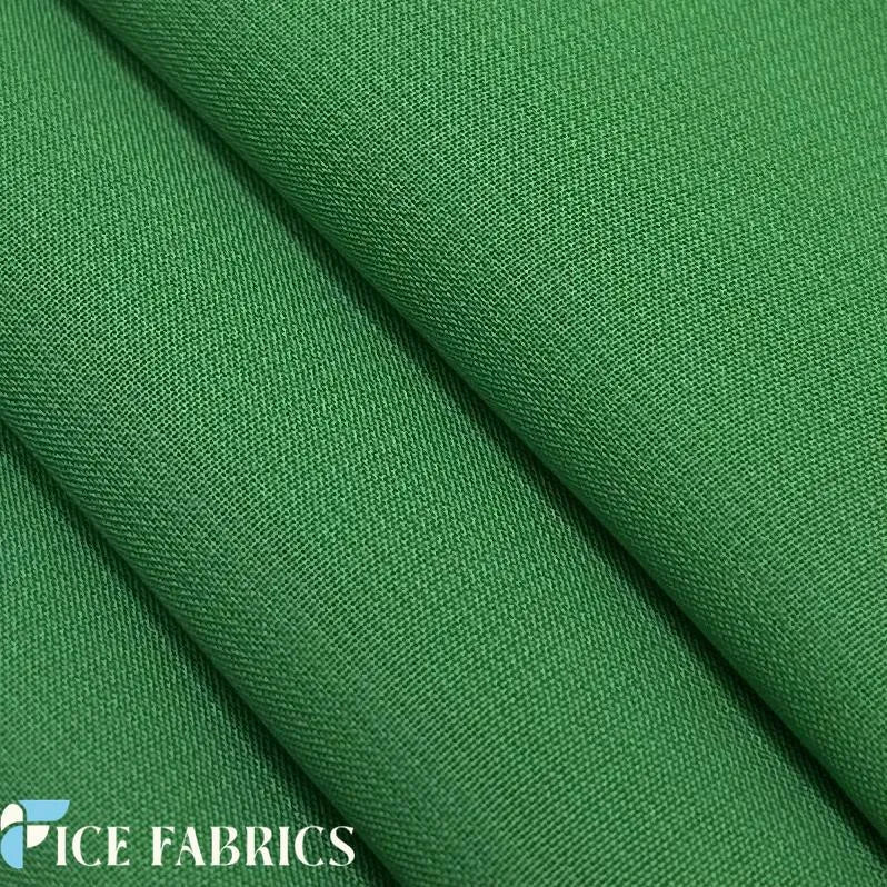 Kelly Green Mia Chiffon Fabric / 60’’ Wide Soft chiffon Sheer Fabric
