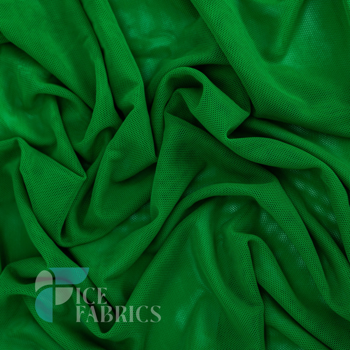 Kelly Green Flex Power Mesh 4 Way Stretch Nylon Fabric