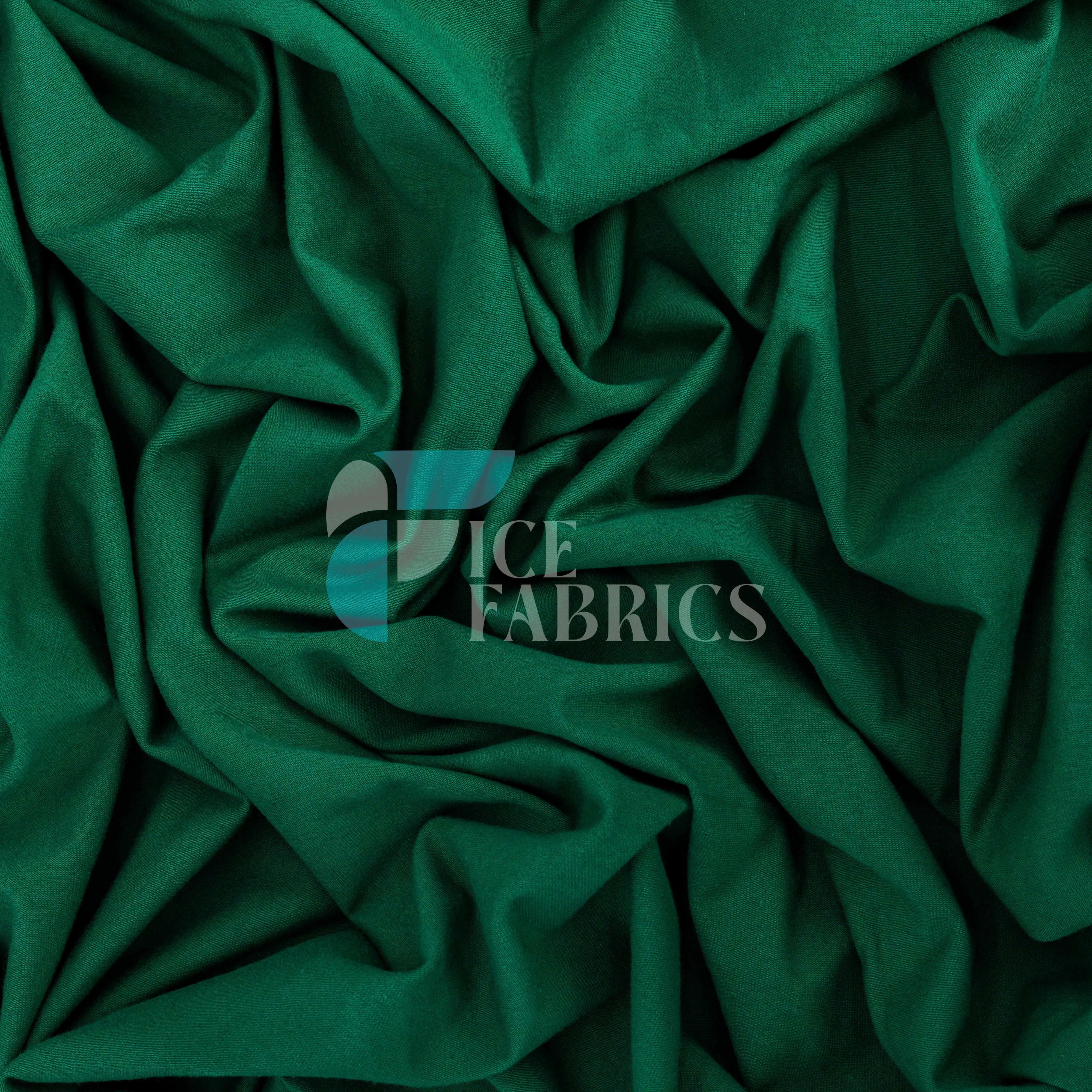 Kelly Green Cotton Spandex Jersey Fabric | FlexCot