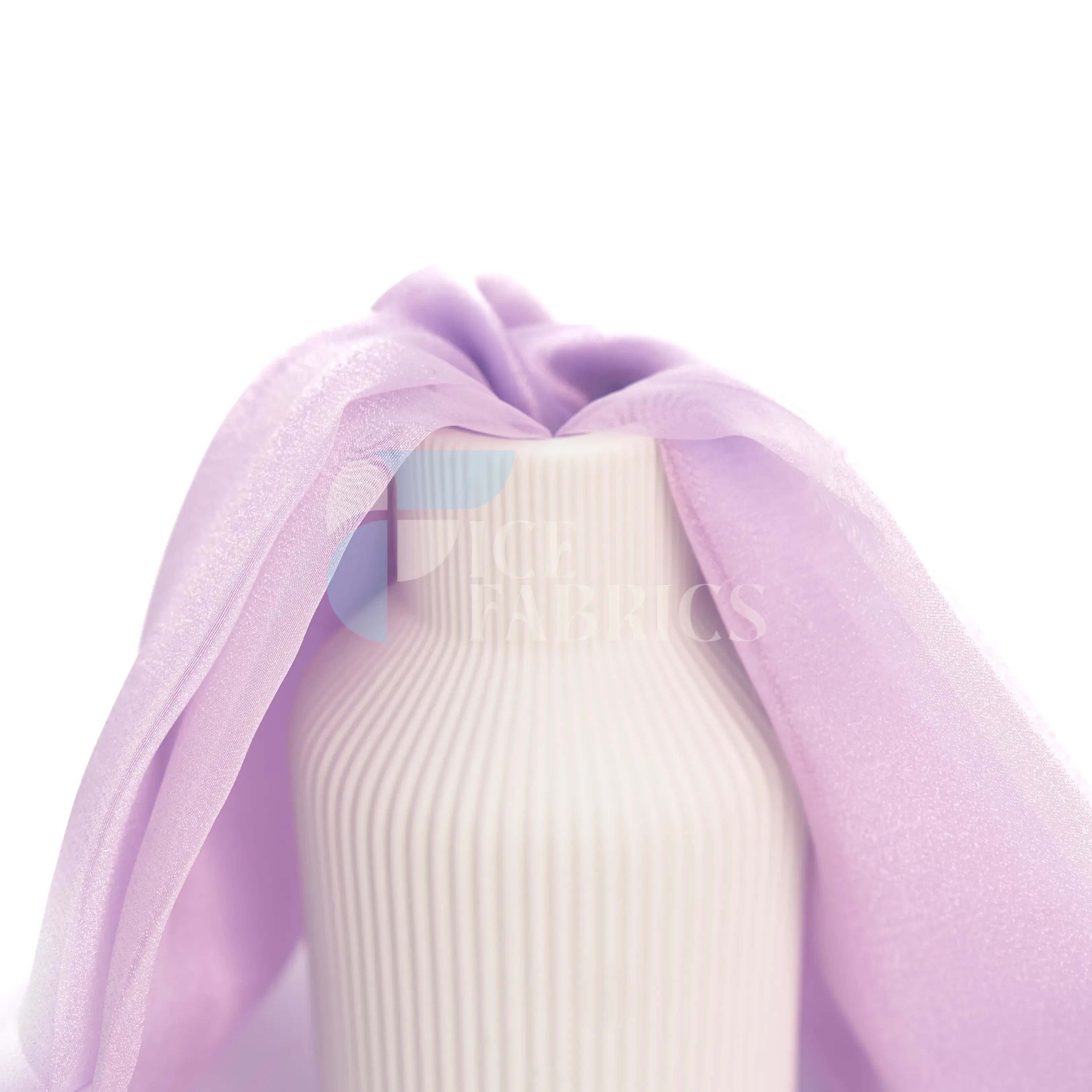 Lavender Crystal Sheer Organza Fabric By The Yard
