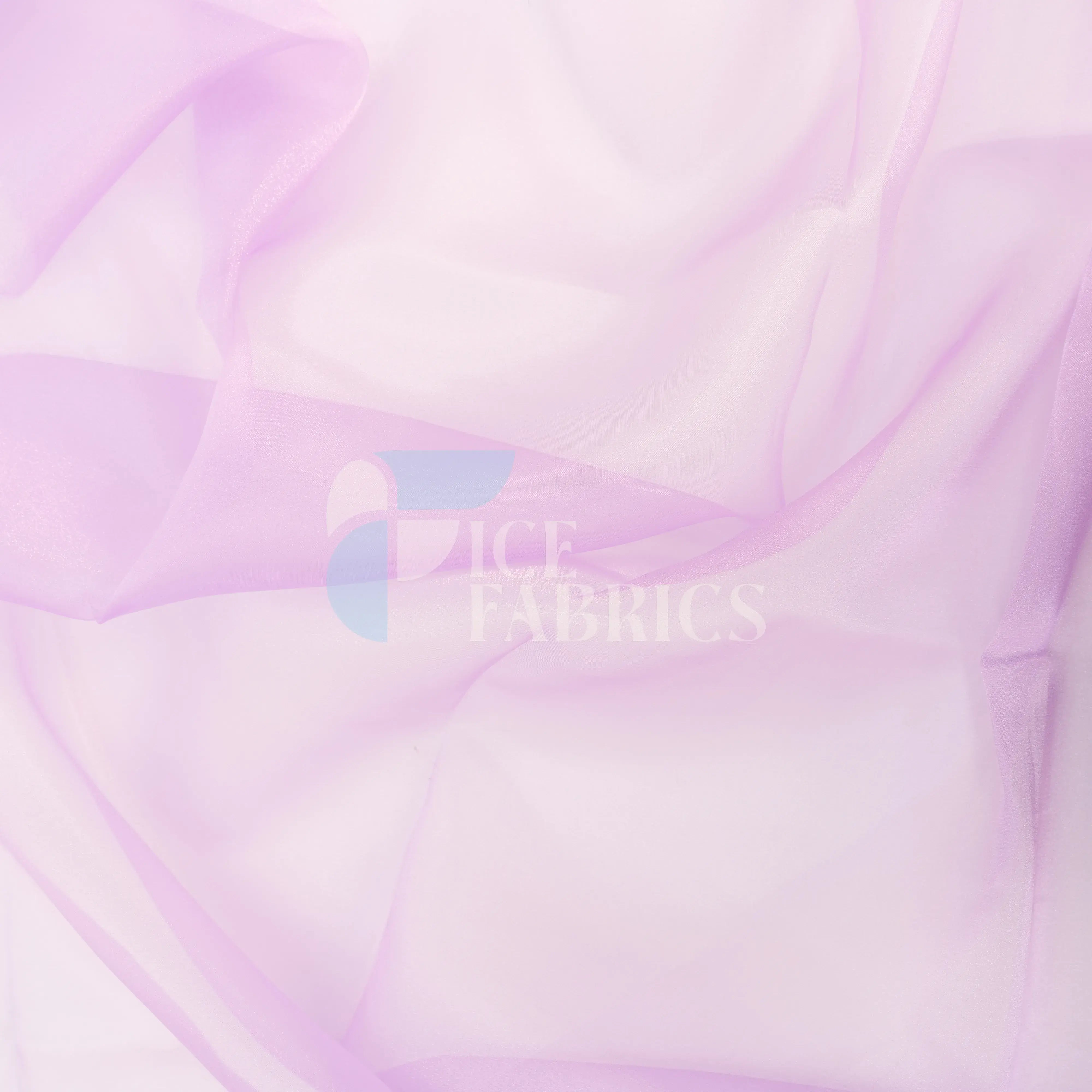 Lavender Crystal Sheer Organza Fabric By The Yard