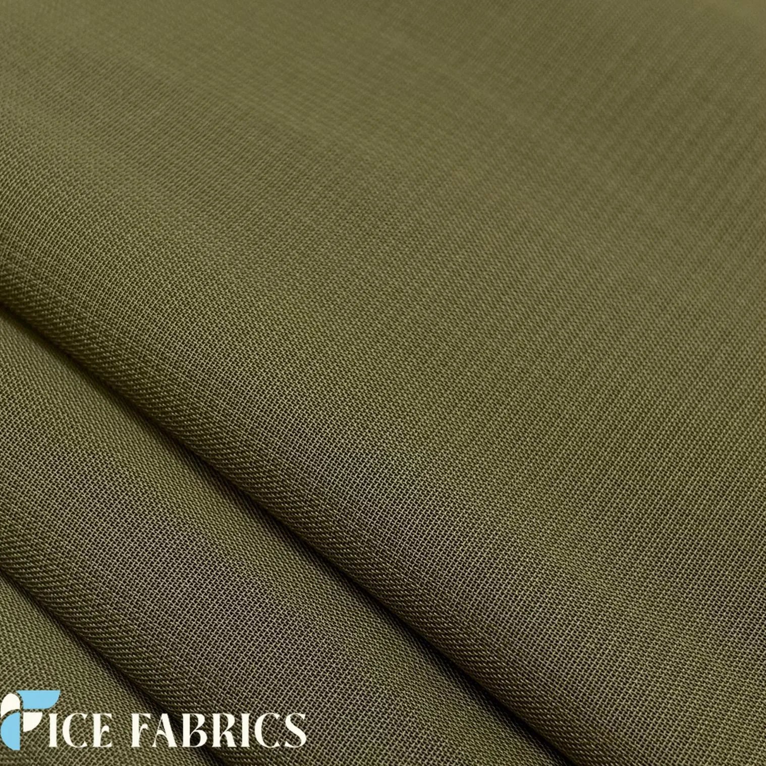 Light Olive Mia Chiffon Fabric / 60’’ Wide Soft chiffon Sheer Fabric