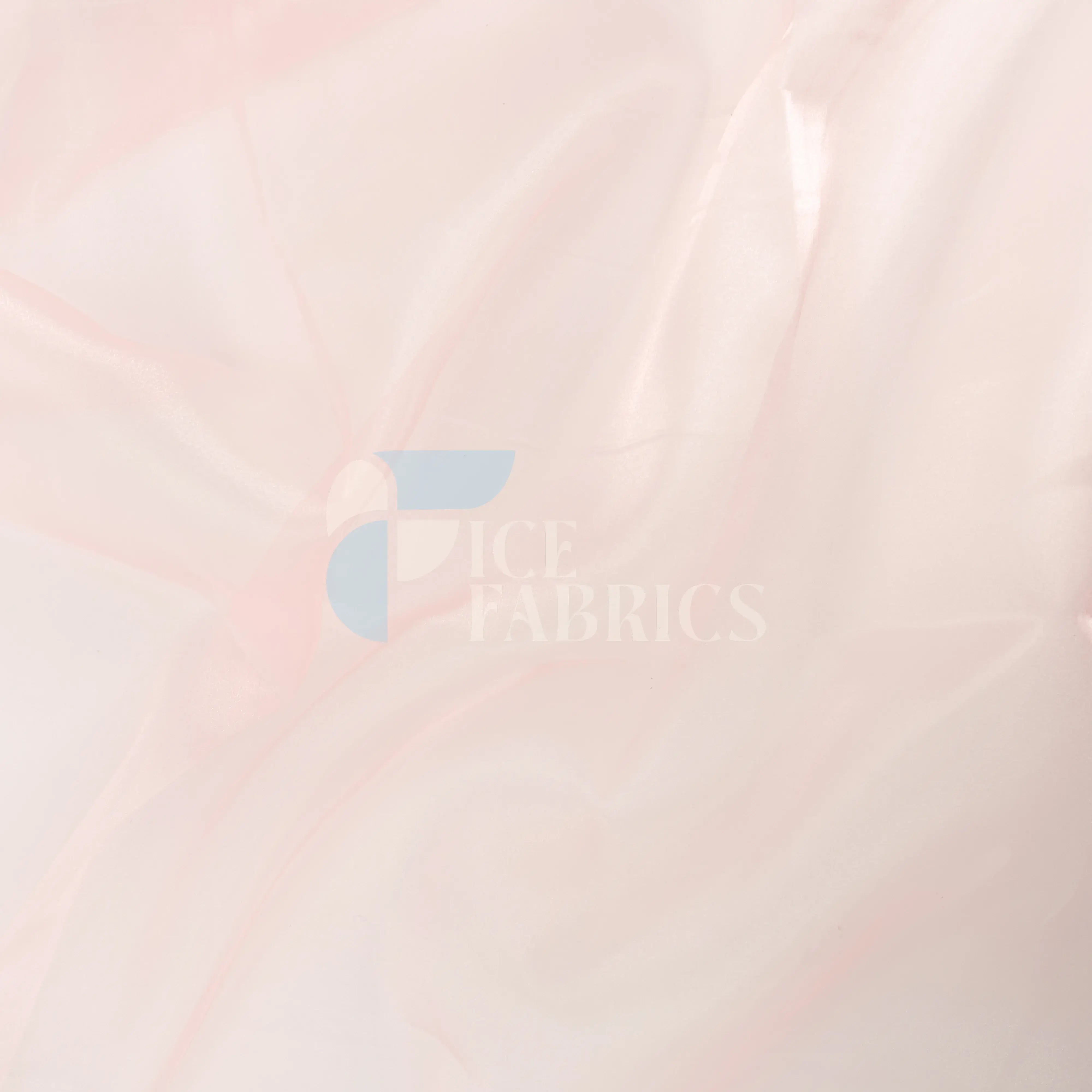 Light Pink Crystal Sheer Organza Fabric By The Yard