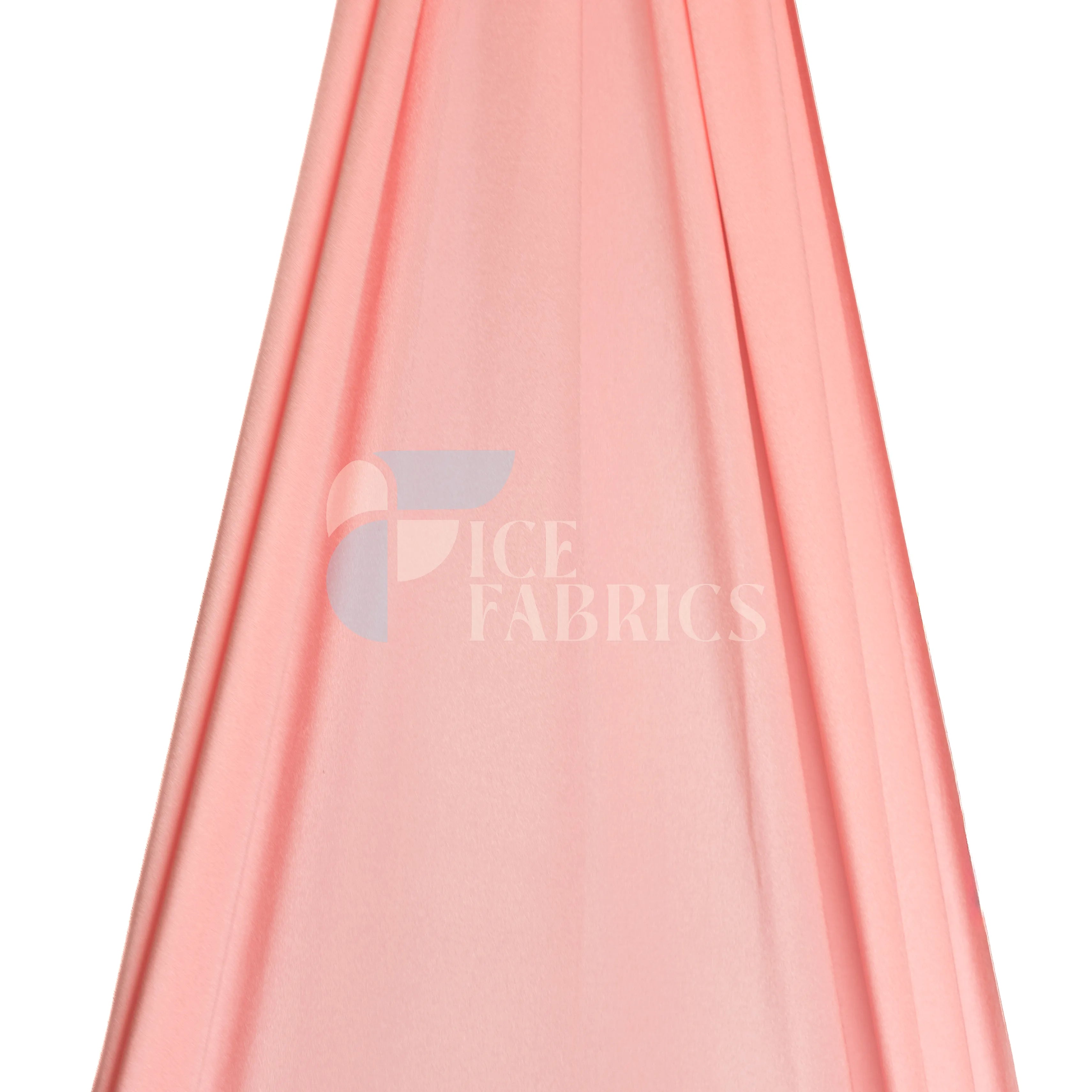 Jordan Light Pink Shiny Nylon Spandex Fabric / 4 Way stretch