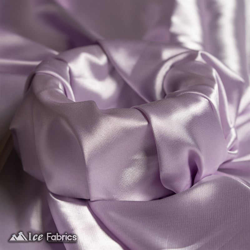 Silky Charmeuse Stretch Satin Fabric Fashion Fabric Lilac