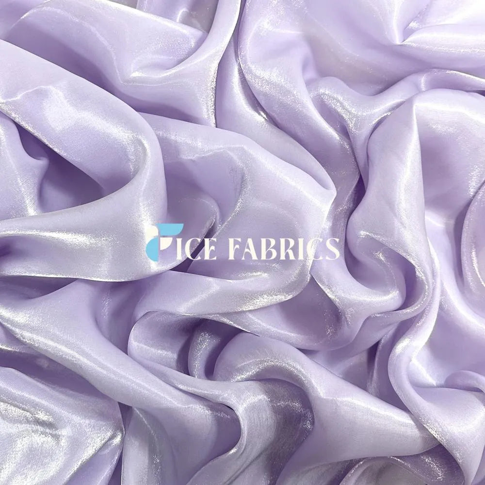 Lilac Crystal Reflective Liquid Chiffon Fabric