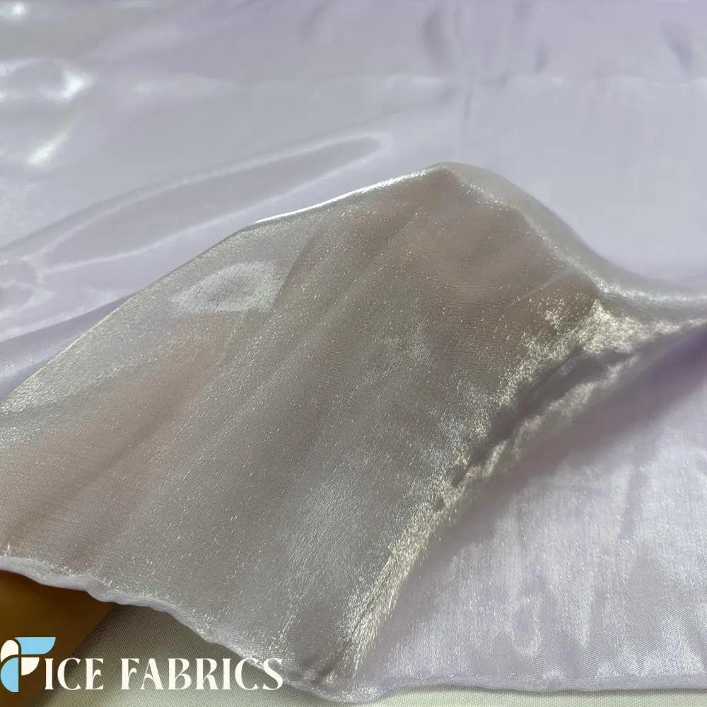 Lilac Crystal Reflective Liquid Chiffon Fabric by The Yard