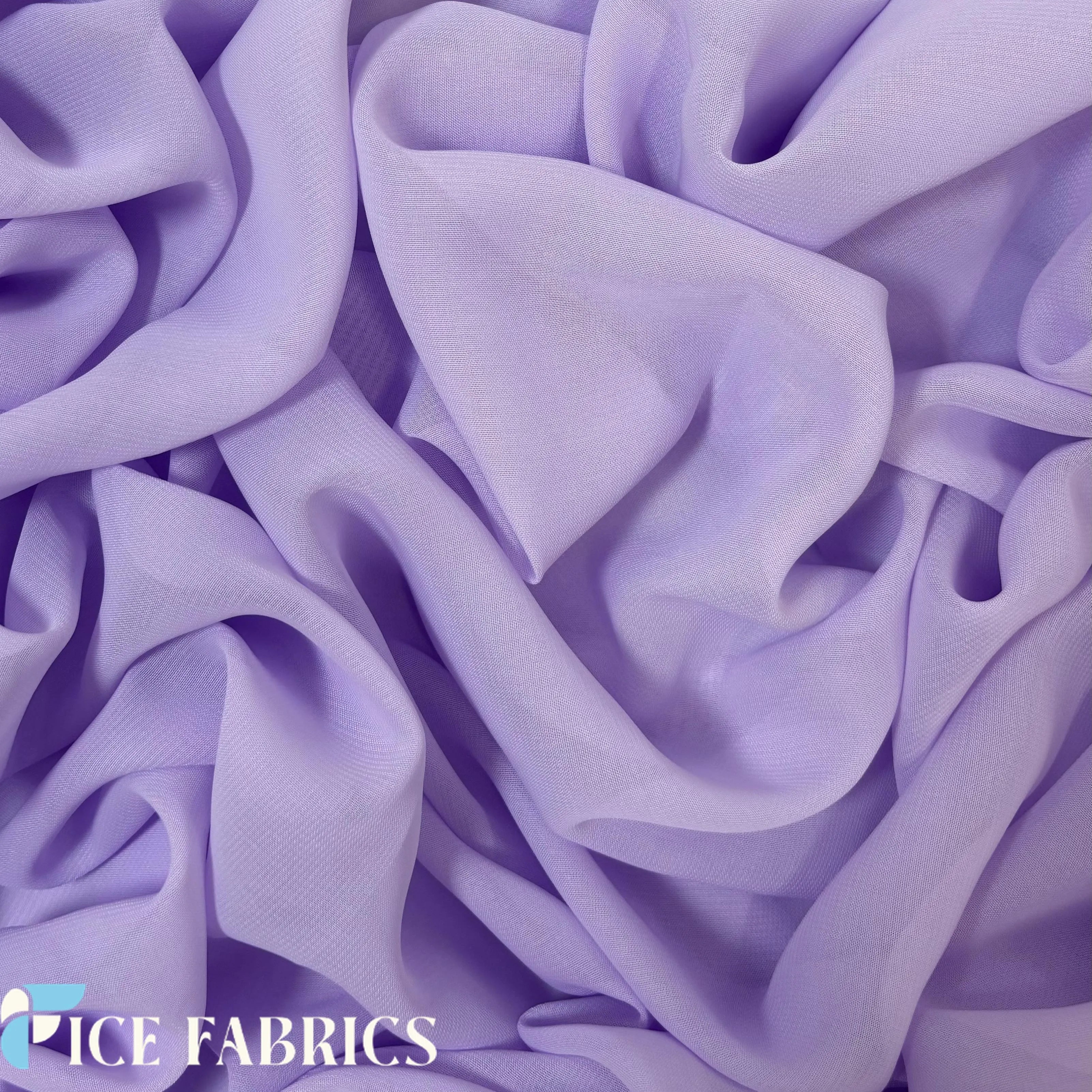Lilac Mia Chiffon Fabric / 60’’ Wide Soft chiffon Sheer Fabric