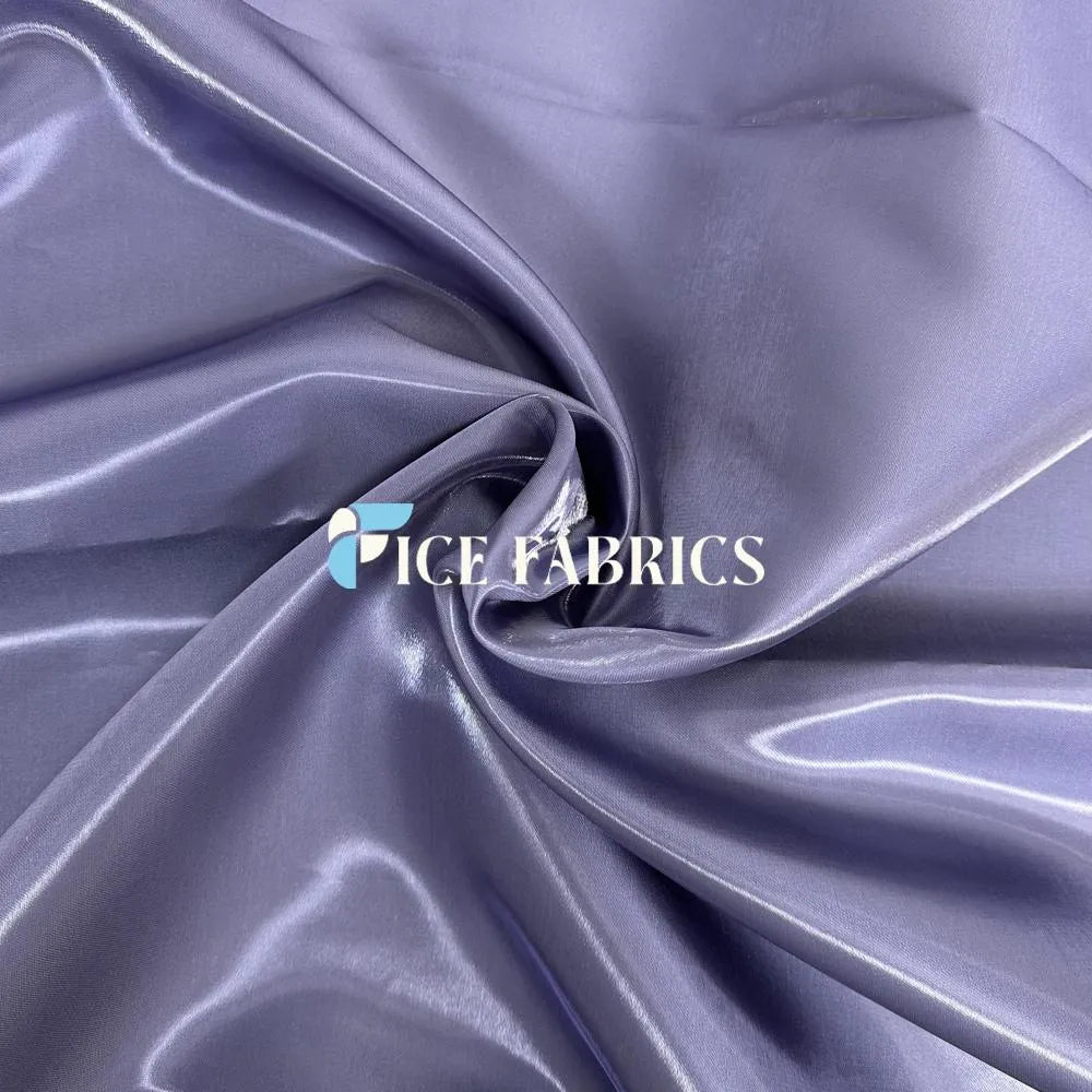 Lilac Reflective Liquid Crystal Silky Satin Fabric